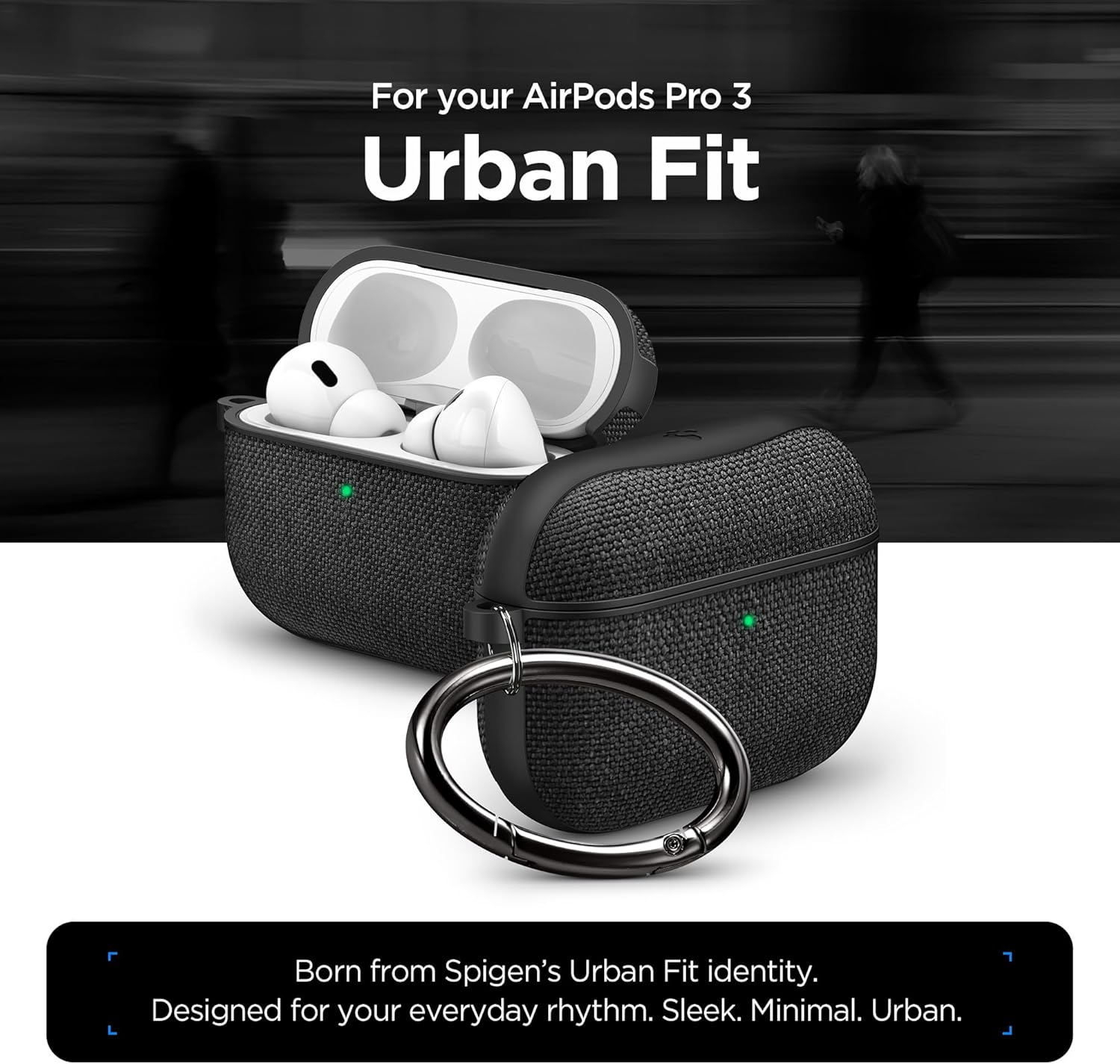 Spigen Urban Fit Case for AirPods Pro 3 2025 Protective Cover Black