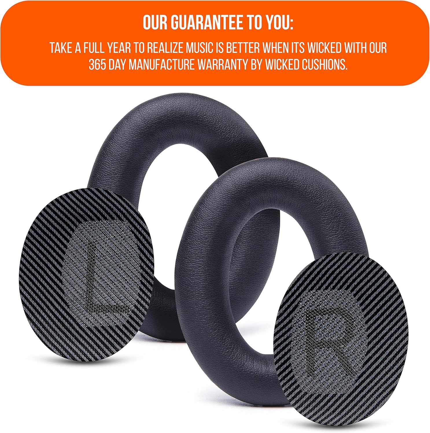 Replacement Ear Pads for Bose QC35/QC35 II Memory Foam Black