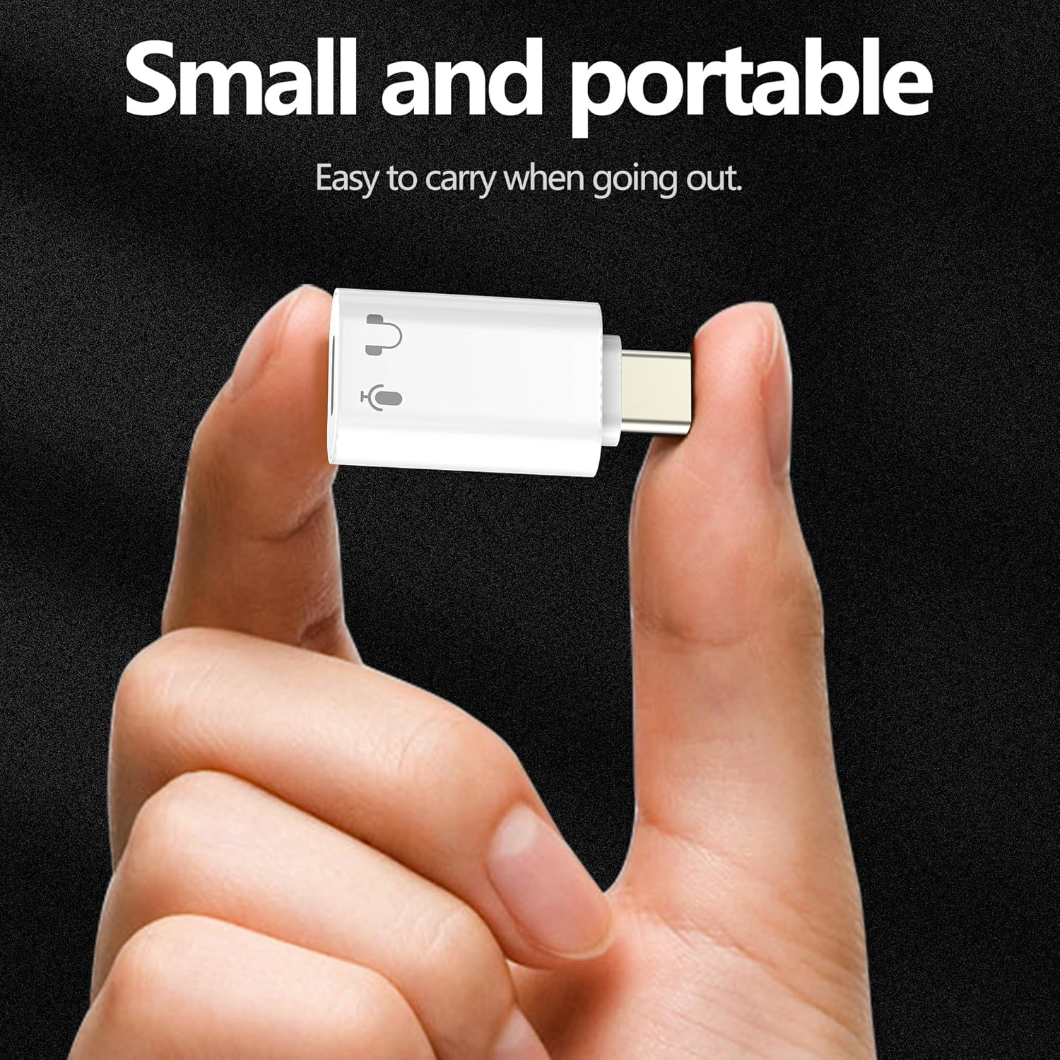USB-C to Lightning Headphone Adapter for iPhone 17/16, Audio Dongle