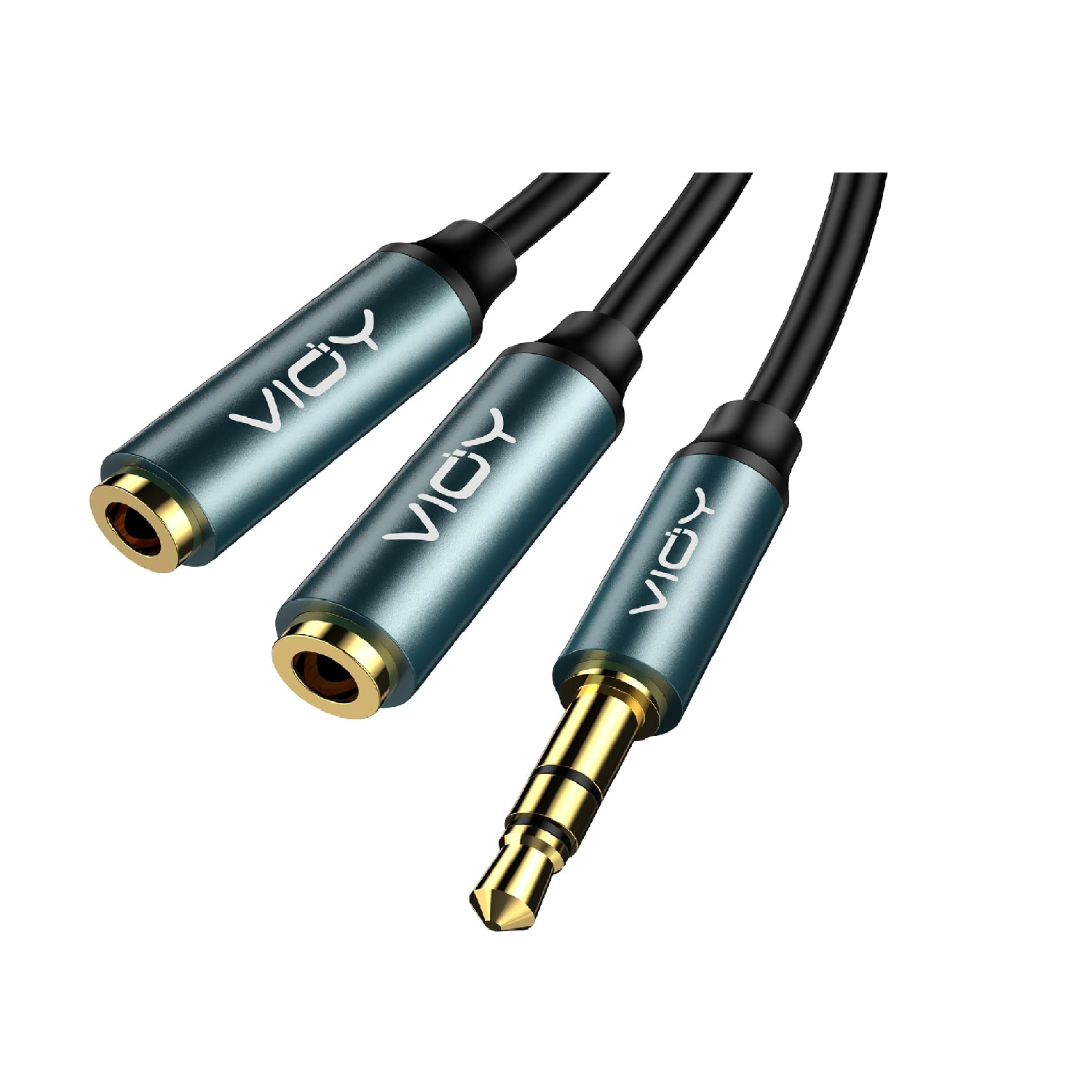 VIOY 10 Pack 3.5mm Headphone Splitter Cable Dual Jack Adapter