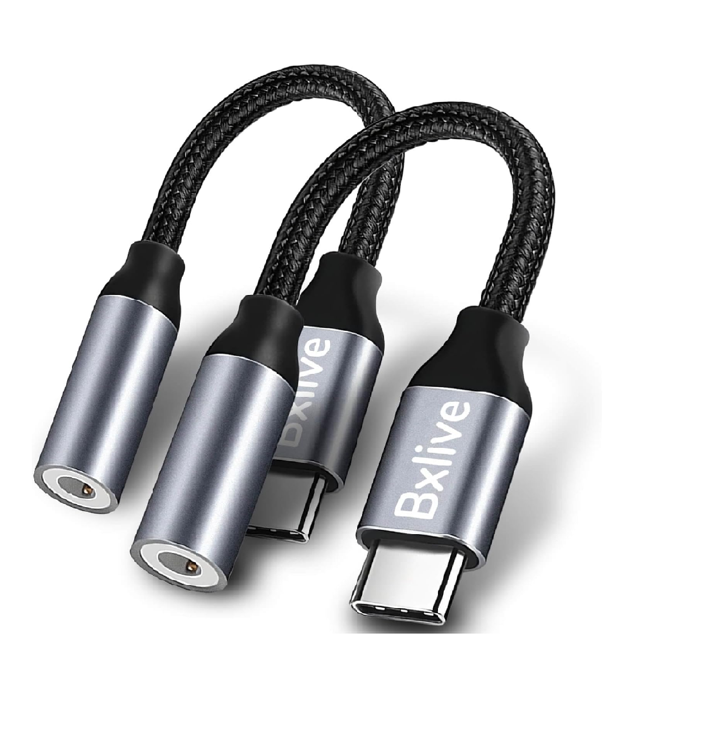 USB-C to 3.5mm Headphone Jack Adapter 2-Pack Digital Audio Aux Converter