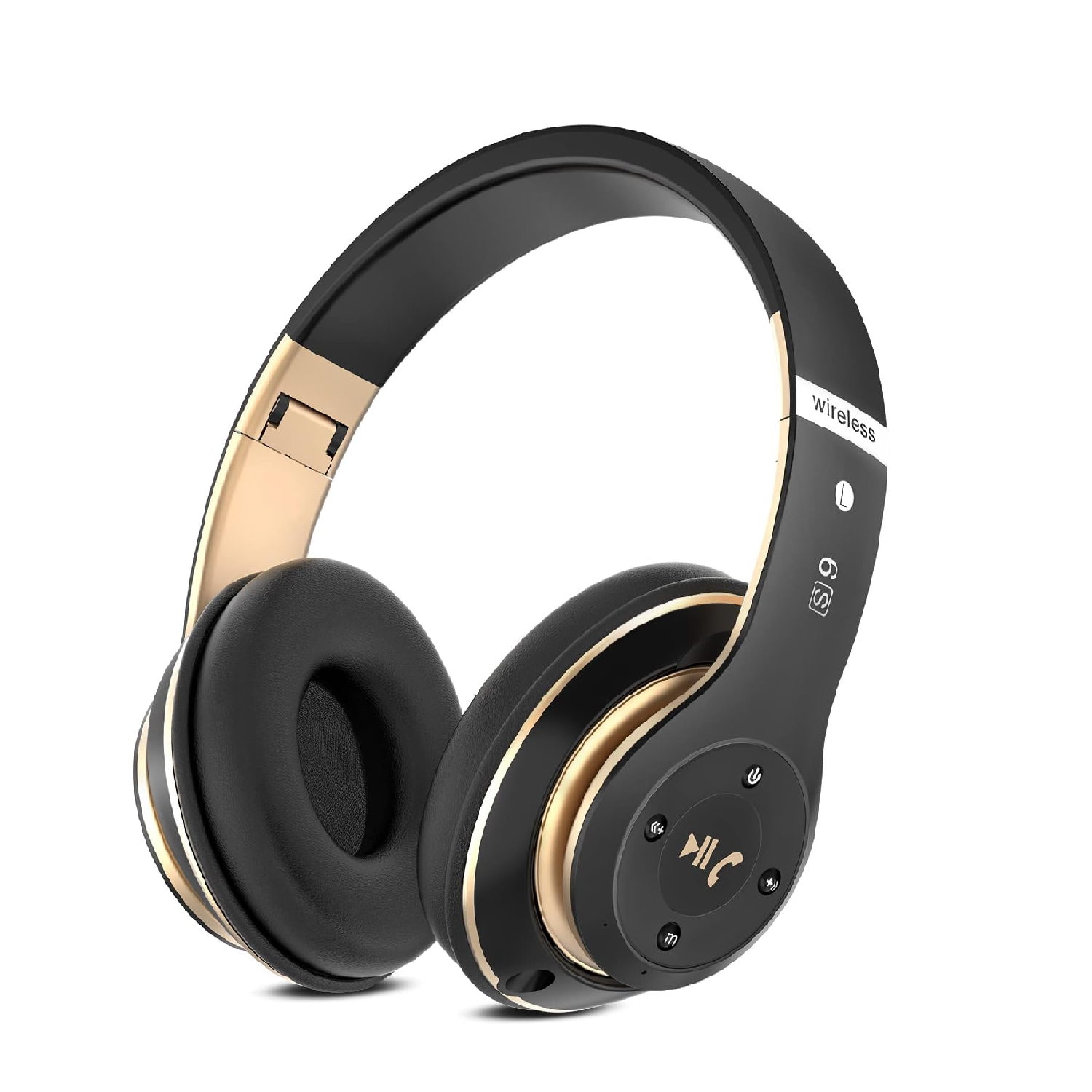 Wireless Over-Ear Headphones, 65H Playtime, 6 EQ Modes, Foldable
