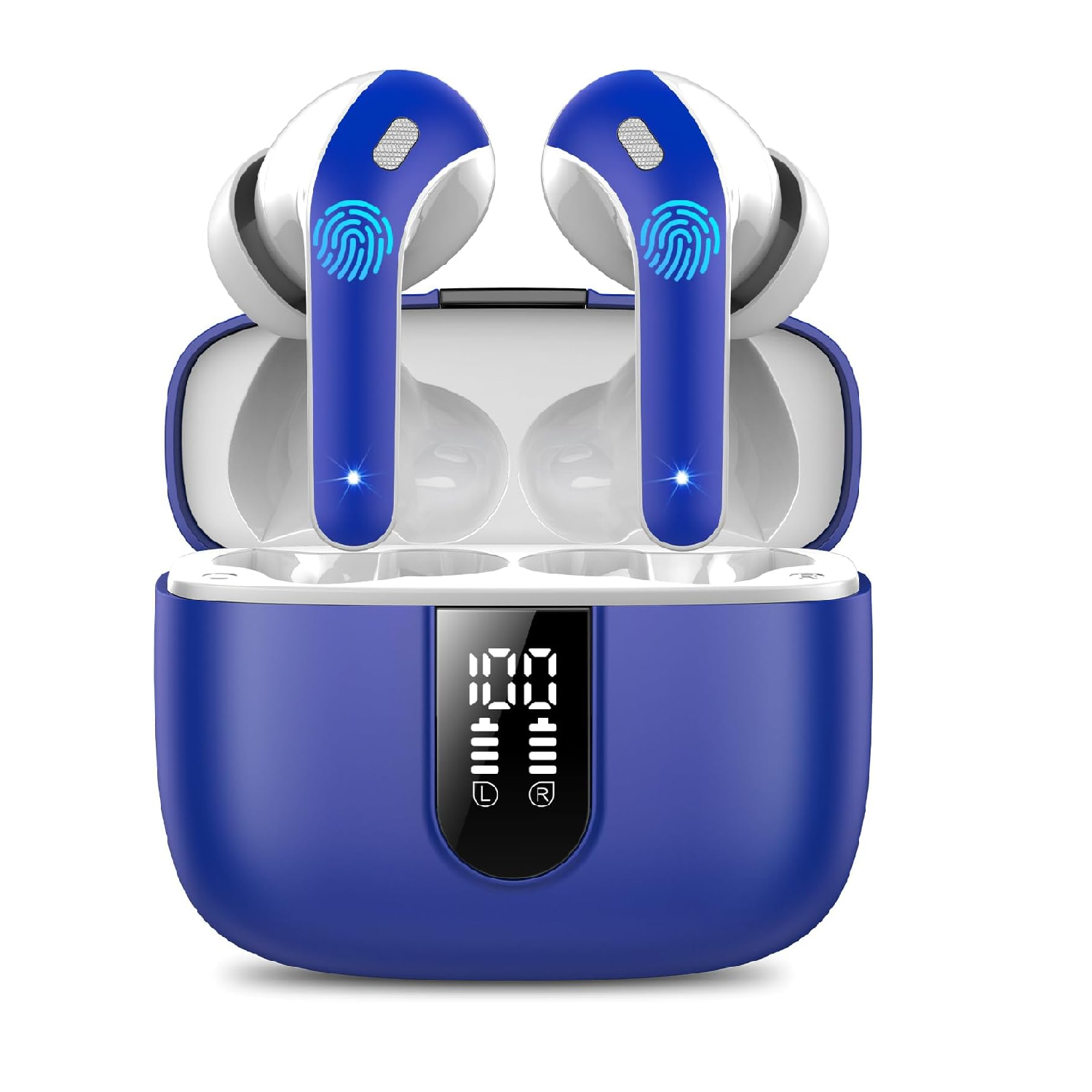 Bluetooth 5.3 Wireless Earbuds, 50H Playtime, ENC Noise Cancelling