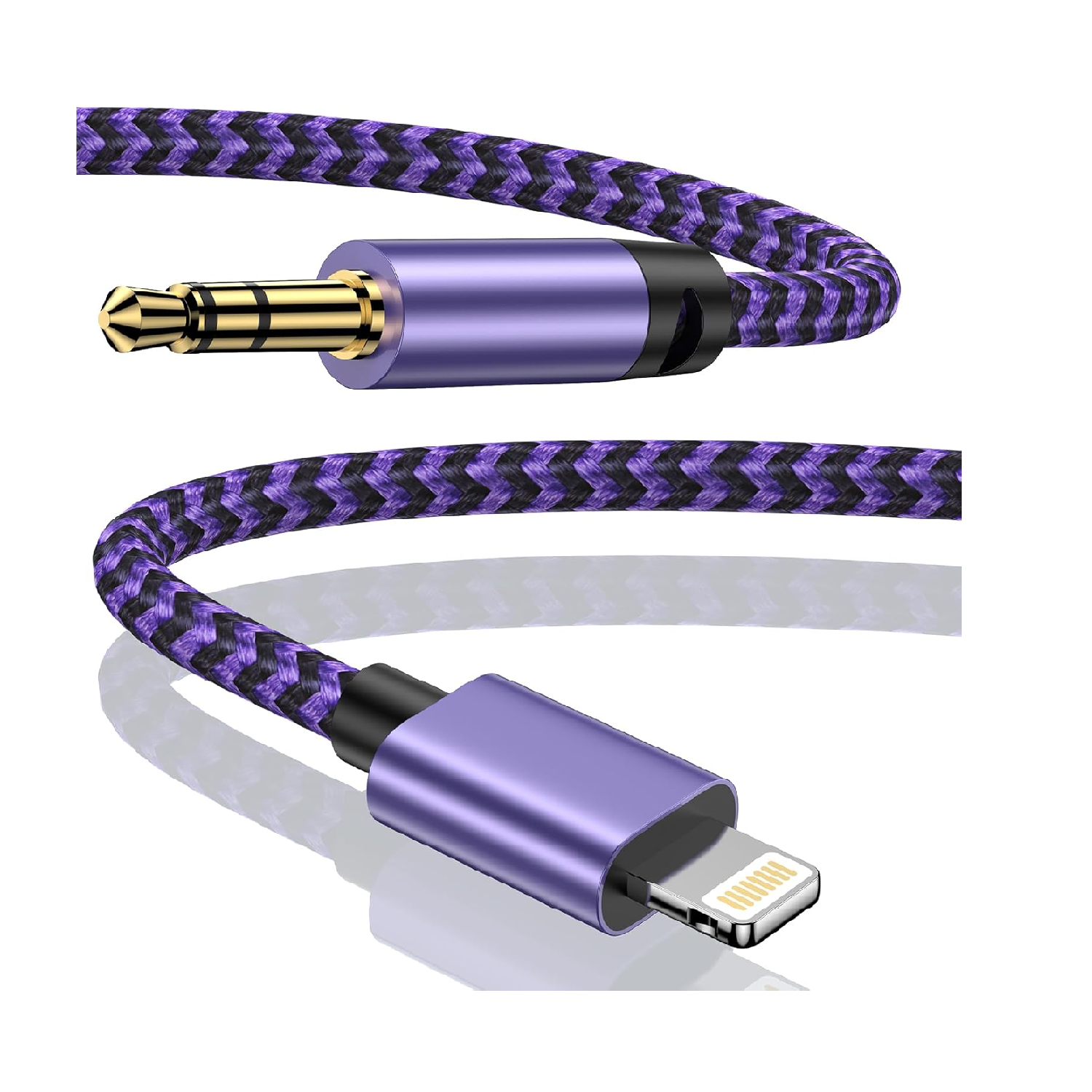 1M Lightning to Aux Cable for iPhone Car Stereo & Headphones