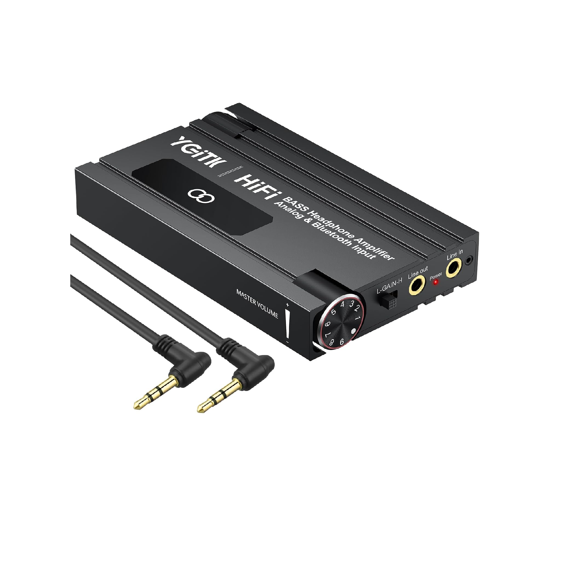 16-600Ω Bluetooth Headphone Amplifier with Bass Boost for Mac & iPad