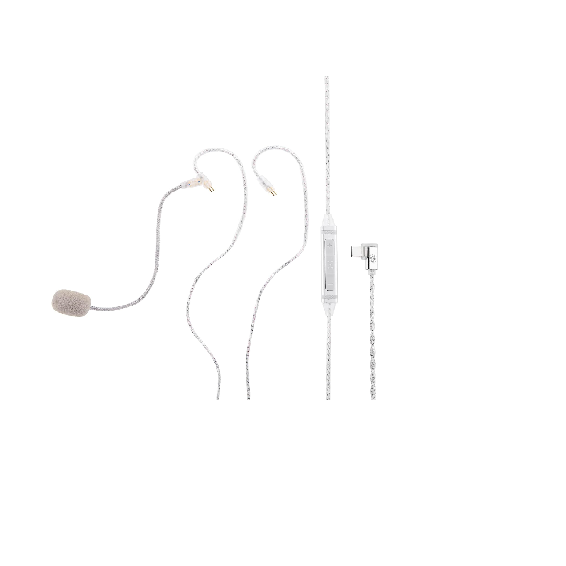 Kiwi Ears S-Link Type-C IEM Cable with DAC DSP Dual Mic 1.2m