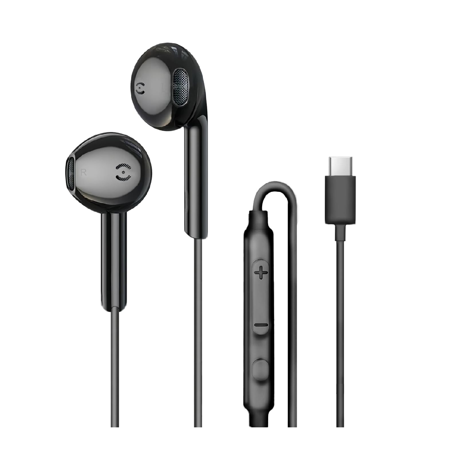 USB-C Wired Earbuds for iPhone 17/16/15 Pro Max, Type-C Headphones