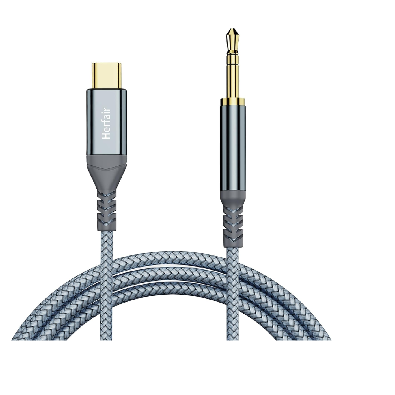 USB-C to 3.5mm AUX Audio Cable 1.2M for Car Stereo & Headphones