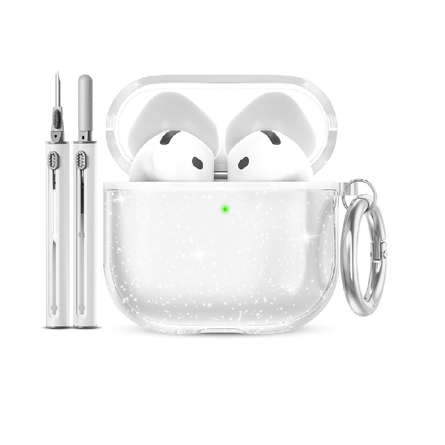 EQD AirPods 4 Case 2024 | Clear Soft Shockproof Cover with Charging