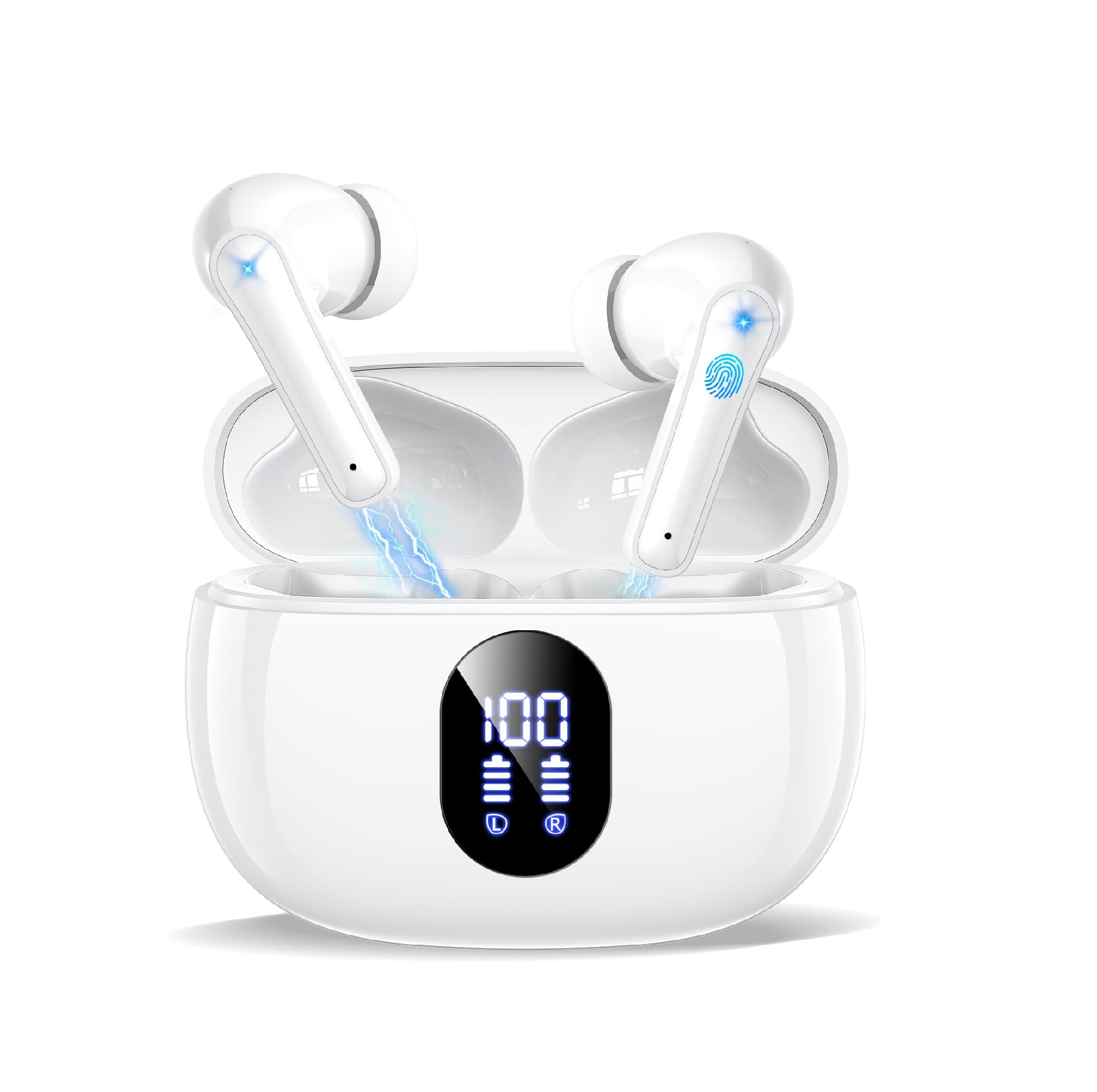 ZZU Wireless Earbuds Bluetooth 5.4, ENC, 48H Playtime, IPX7