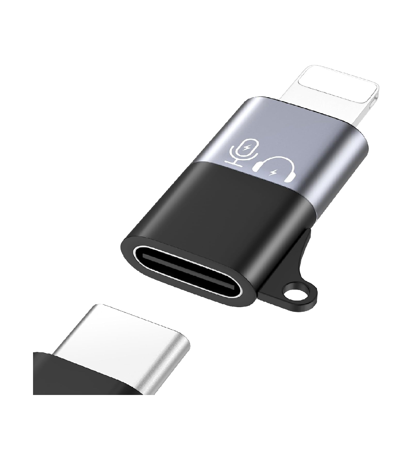 MoKo DJI Mic Mini USB-C to Lightning Adapter for iPhone Audio & Charging