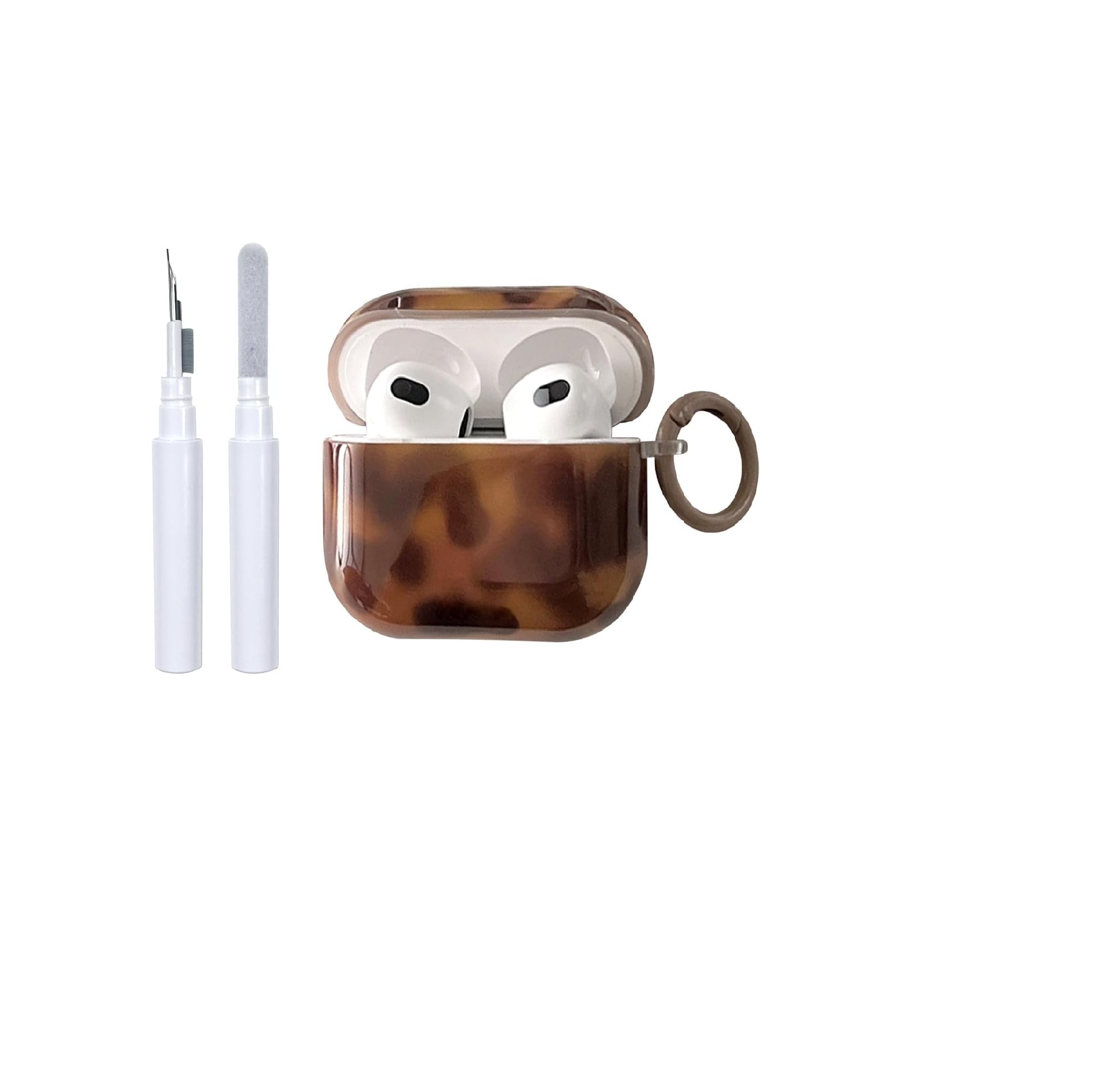 Cute Cherry Bow AirPods Pro 3 Case with Cleaner Kit Keychain Cover