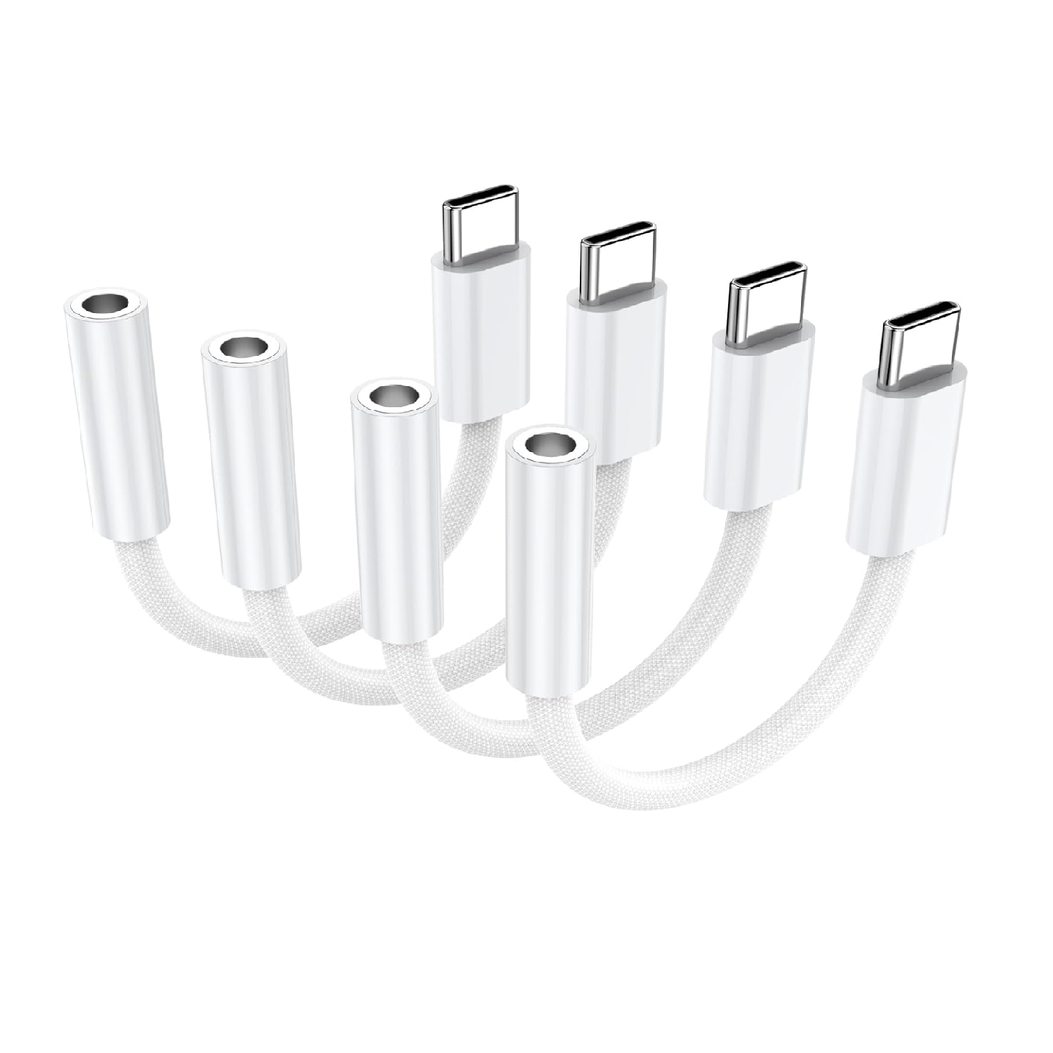 USB-C to 3.5mm Audio Headphone Adapter Type-C Headphone Jack Converter for iPhone 17 16 15 Samsung Galaxy S25 S24 S23 Pixel iPad Pro