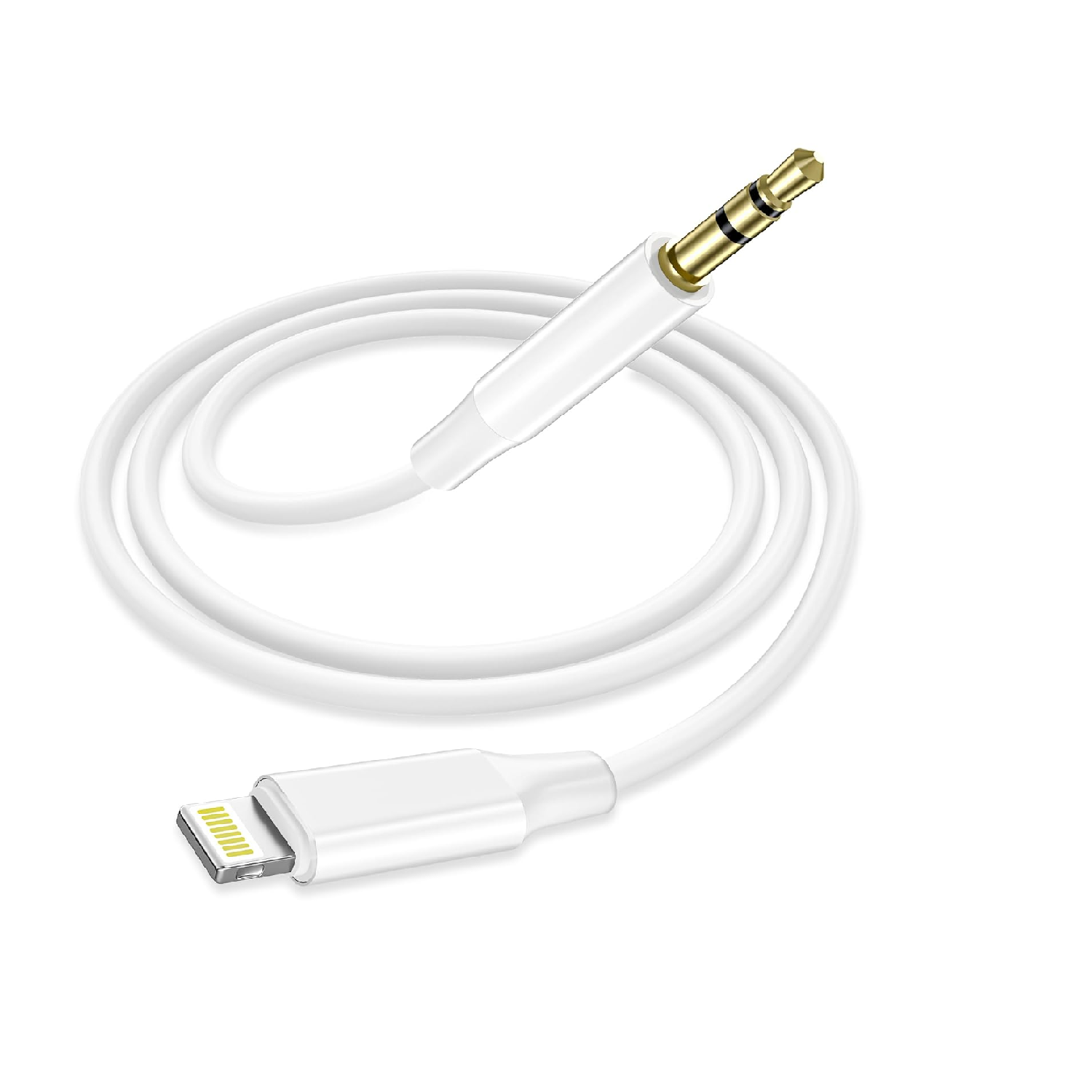 1.2M Lightning to 3.5mm AUX Cable for iPhone Car Stereo Audio