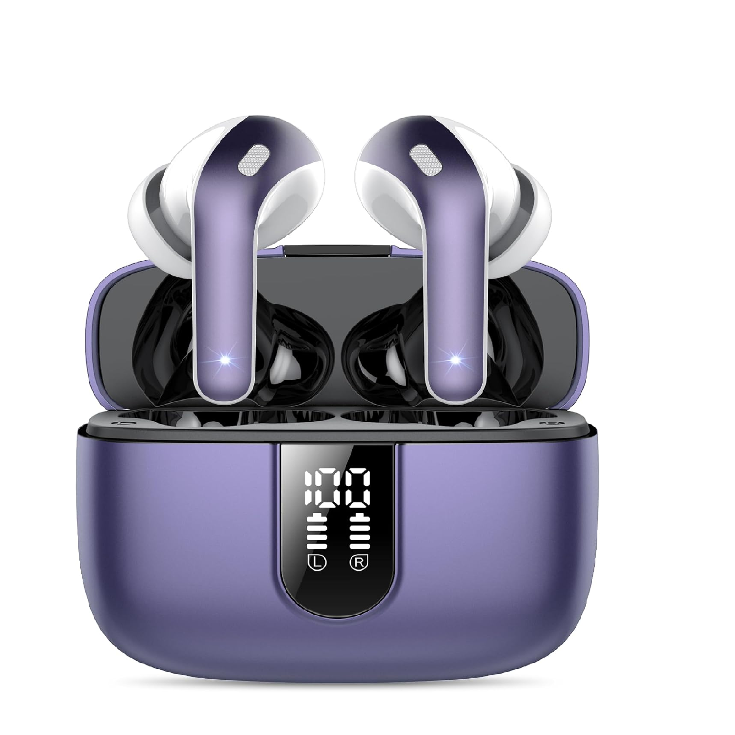 Bluetooth 5.3 Wireless Earbuds, 50H Playtime, ENC Noise Cancelling