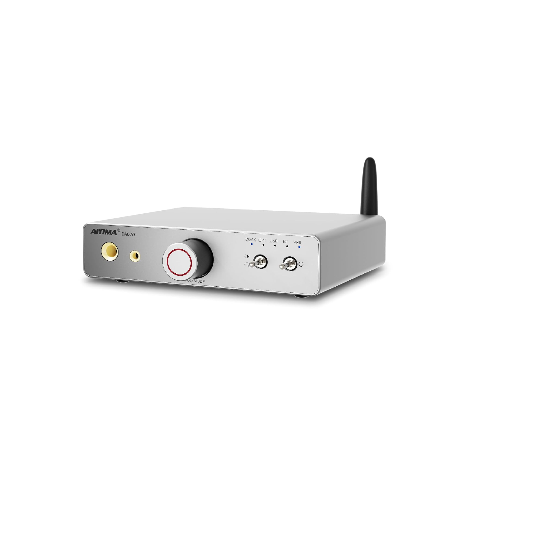 AIYIMA DACA7 ES9038Q2M Mini Bluetooth Desktop DAC Headphone Amp