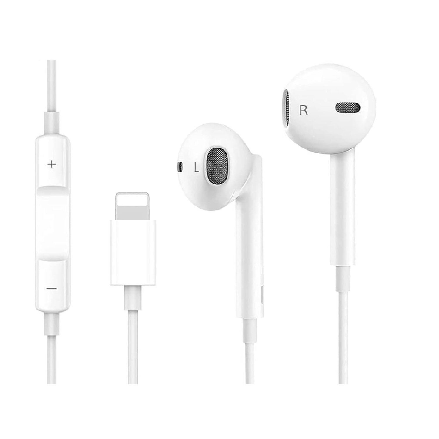 In-Ear Headphones for iPhone 14/13/12 Wired Earbuds with Mic Bass