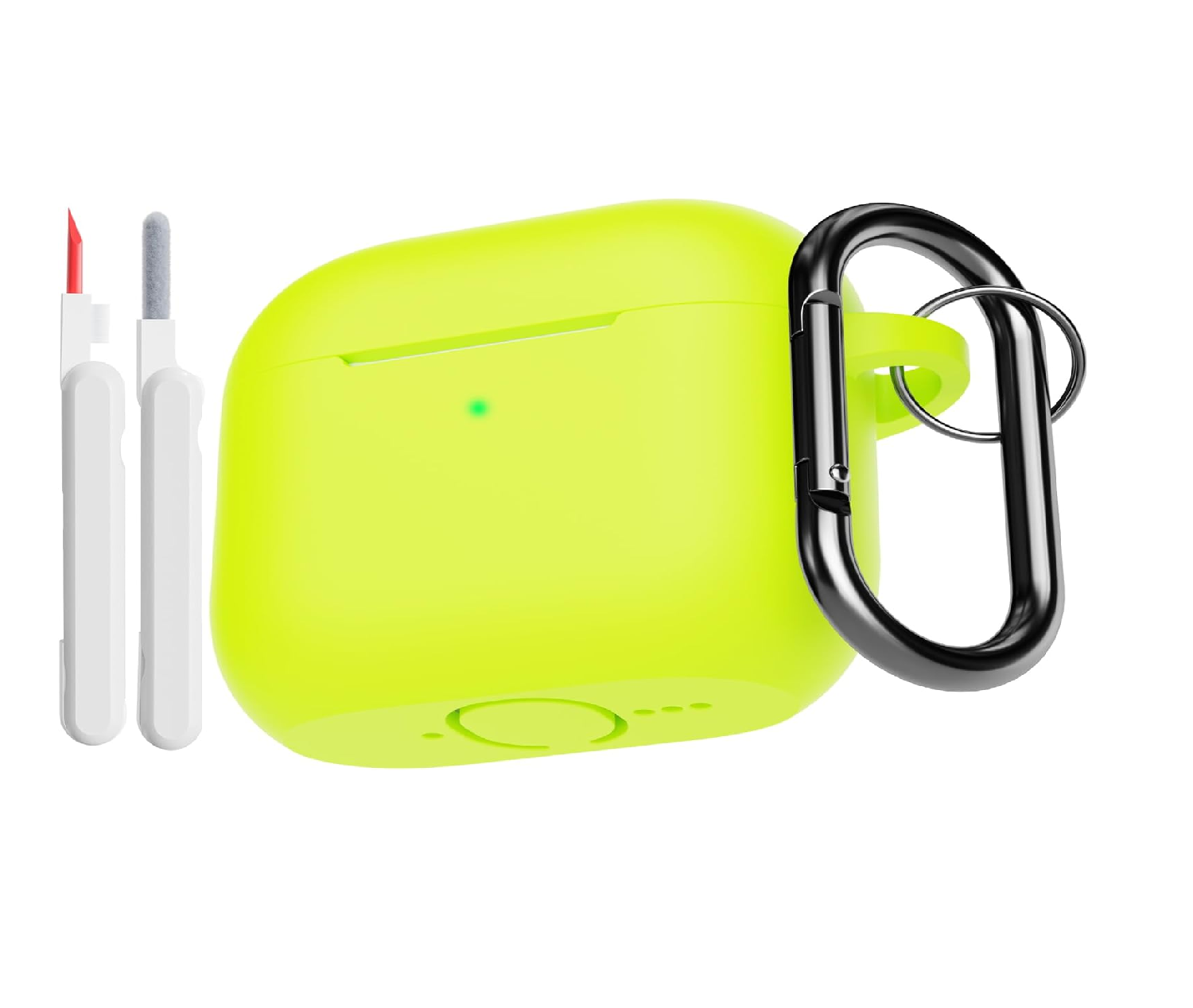 AirPods 4 Case 2024 with Cleaner Kit, Shockproof Silicone Cover, Green