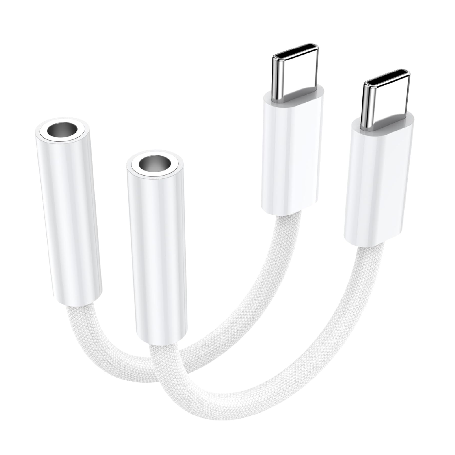 USB-C to 3.5mm Audio Headphone Adapter Type-C Headphone Jack Converter for iPhone 17 16 15 Samsung Galaxy S25 S24 S23 Pixel iPad Pro