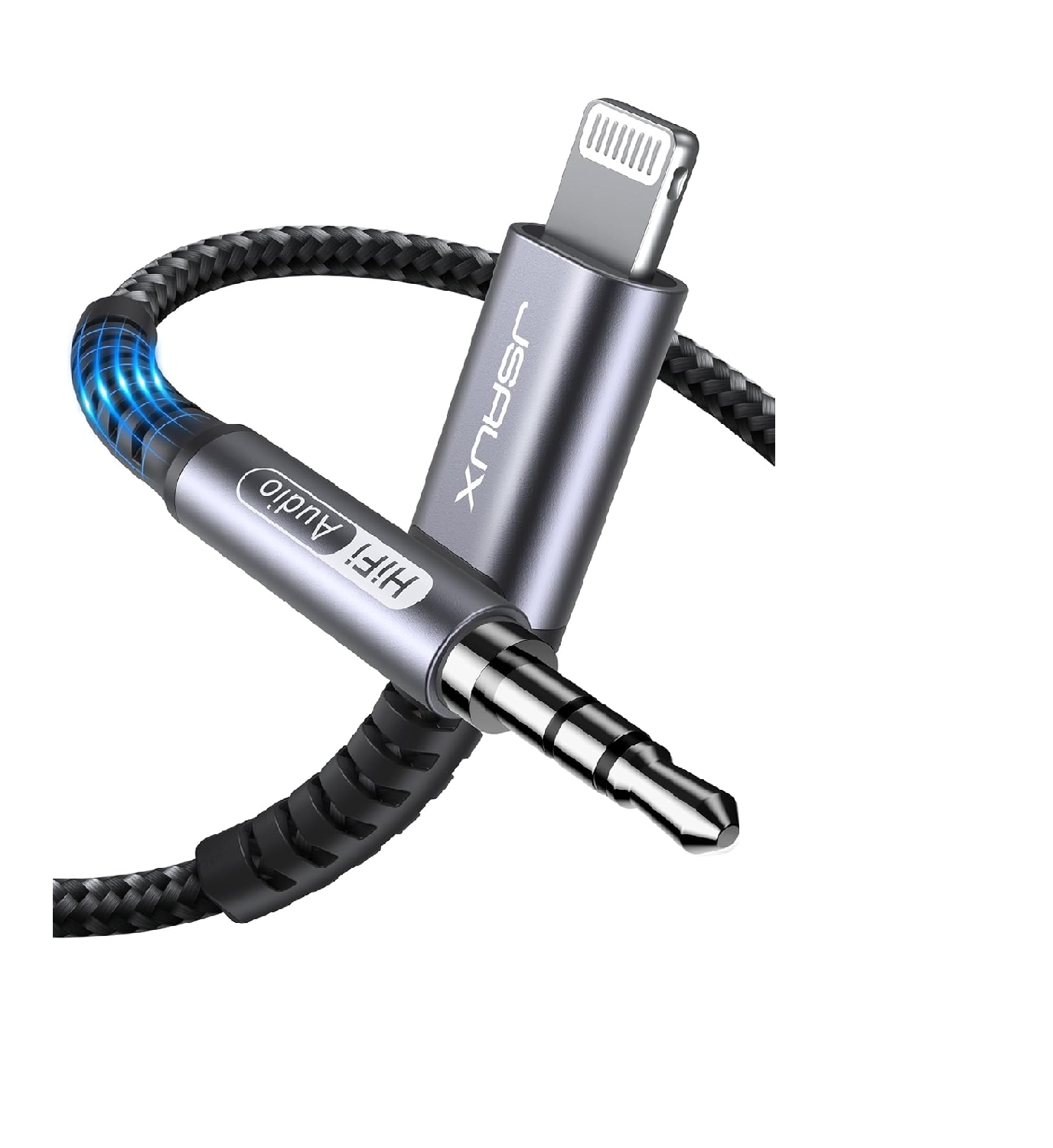 JSAUX Lightning to 3.5mm Headphone Adapter for iPhone Audio Jack