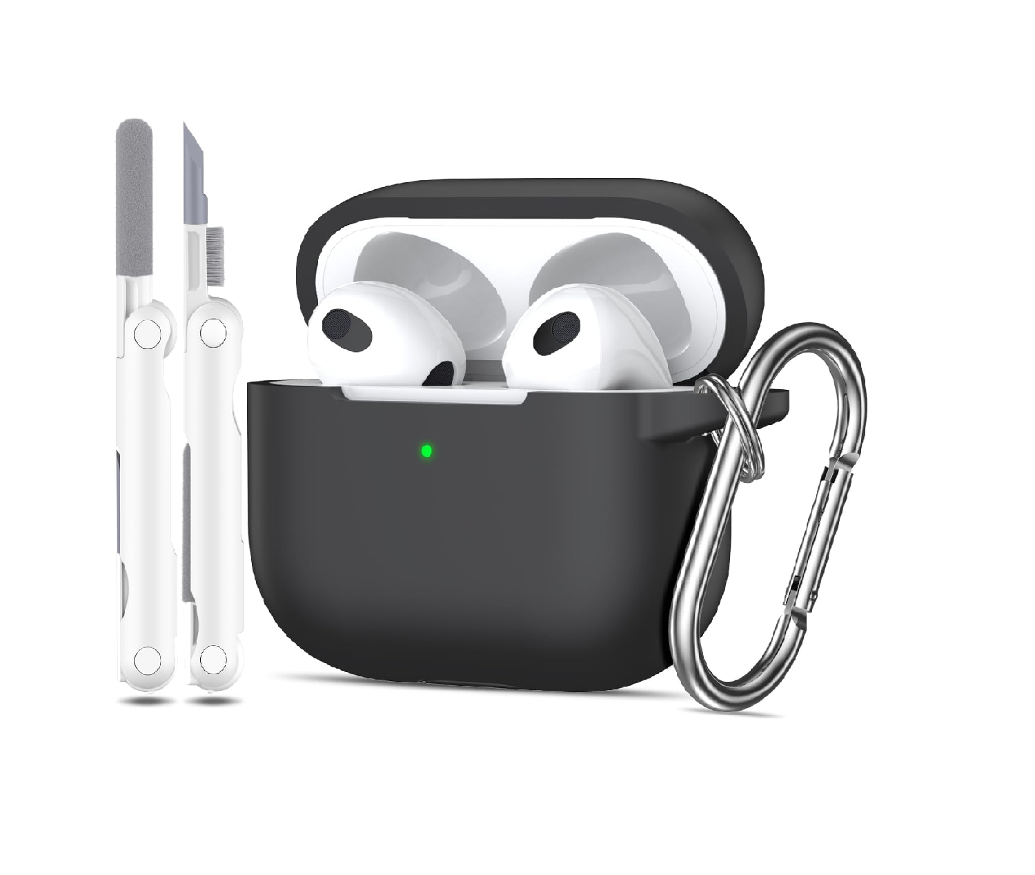 AirPods 3 Case Cover 2021 Military-Grade Silicone with Keychain
