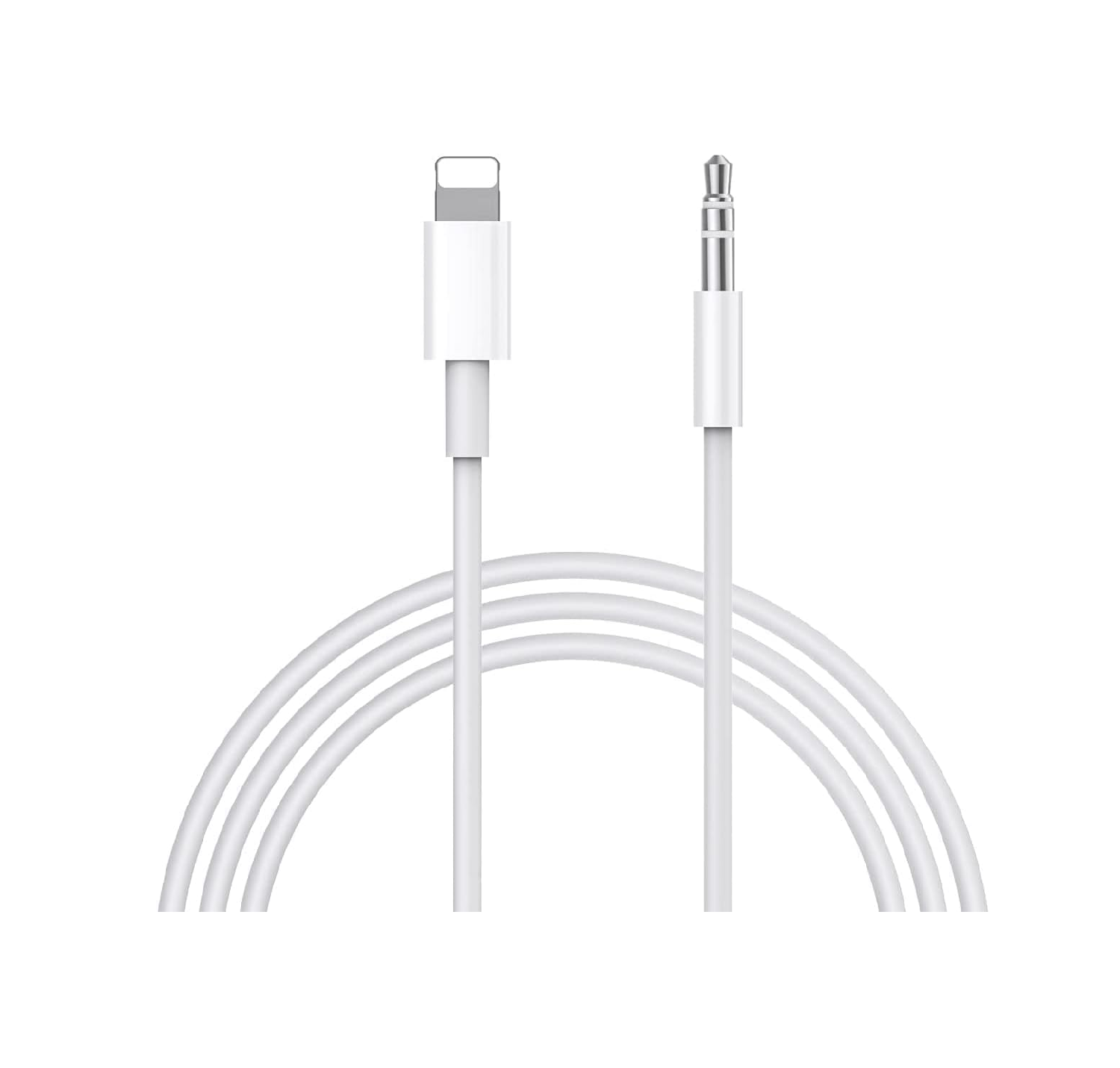 iPhone 3.5mm Aux Cable for Car, Stereo & Headphones, White