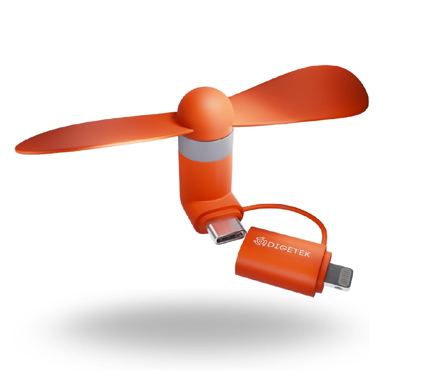 USB-C & Lightning Smartphone Cooling Fan, Pocket-Size, Ultra-Quiet