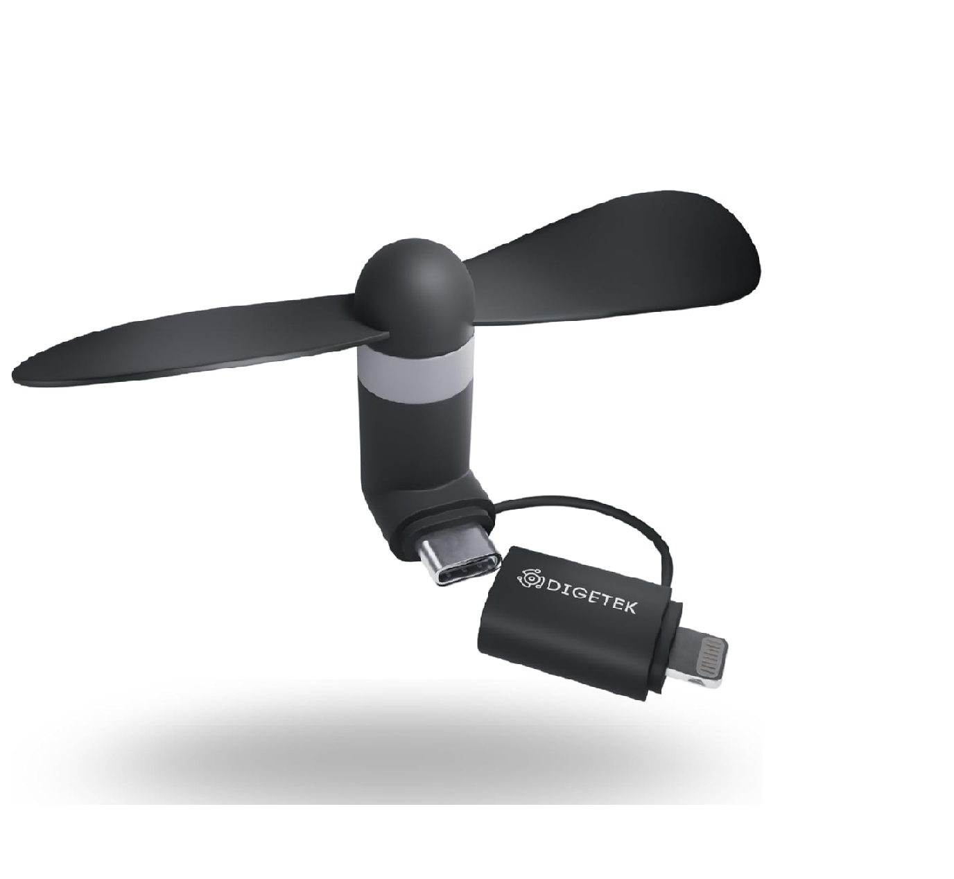 USB-C & Lightning Smartphone Cooling Fan, Pocket-Size, Ultra-Quiet