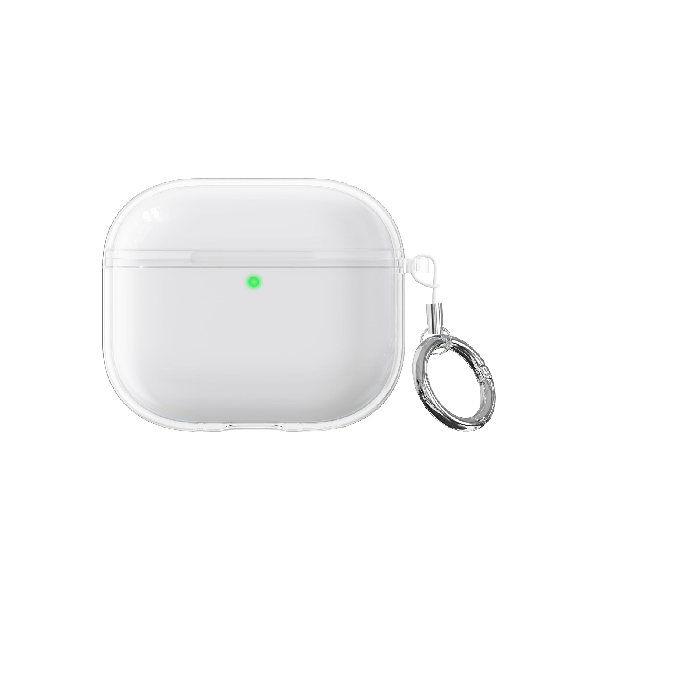 AirPods 4 Clear Silicone Case 2024 with Carabiner