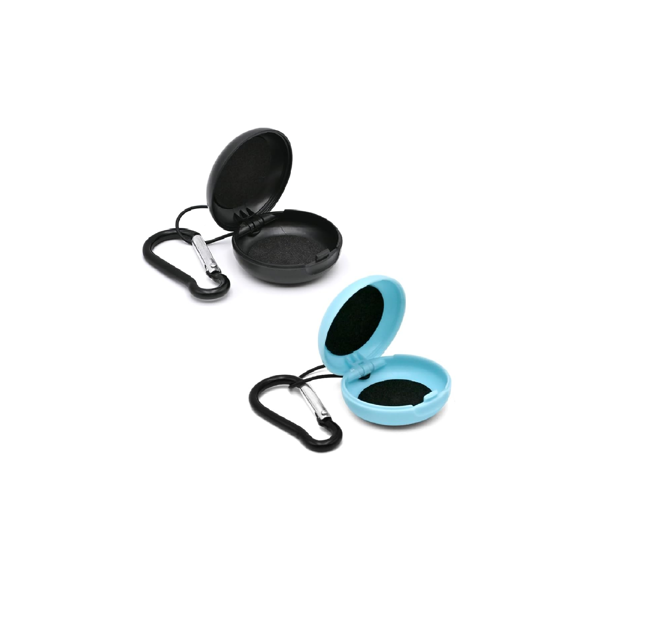 Portable Earplug Case with Keychain Loop Travel Storage Organizer