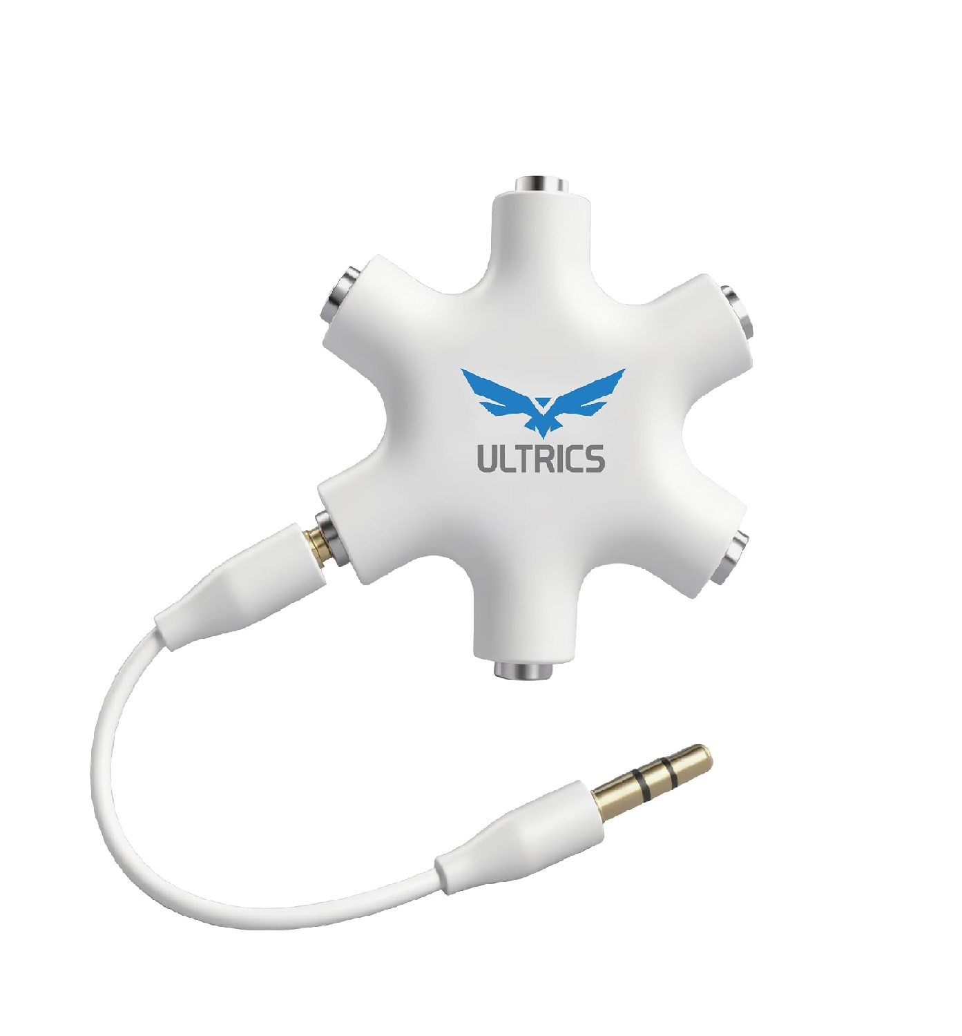 ULTRICS 5-Way Headphone Splitter, 3.5mm Audio Sharing Adapter