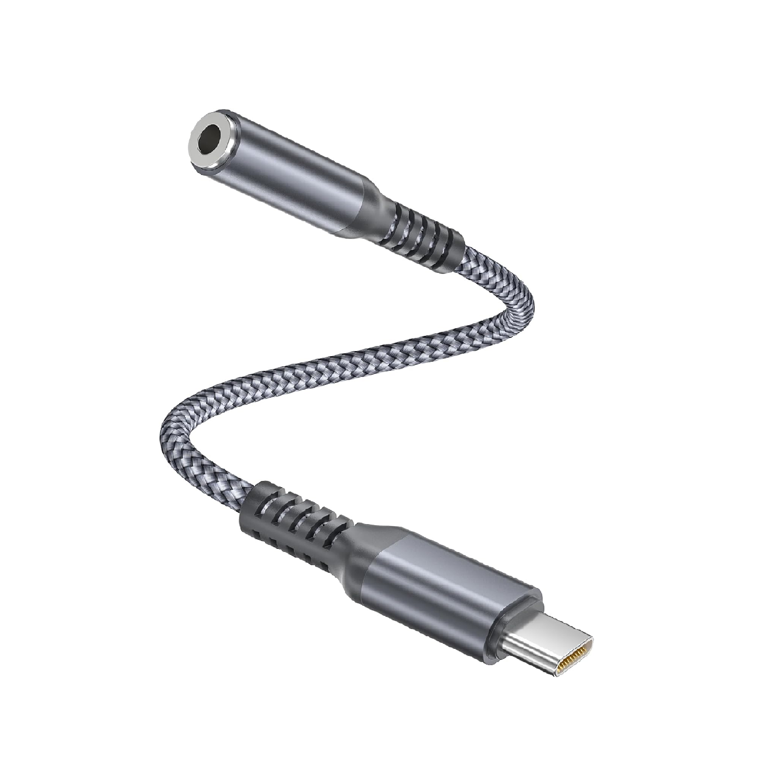 Elebase USB-C to 3.5mm Adapter for iPhone 17/16, Premium Audio