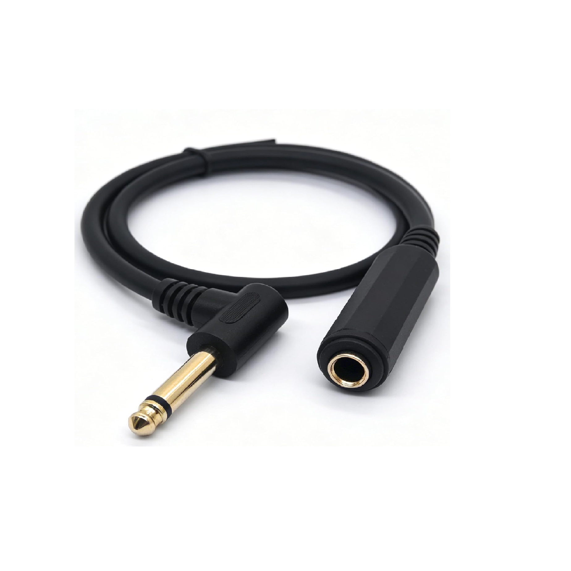 1/4 Inch 6.35mm Mono Jack Male to Female Extension Cable 50cm