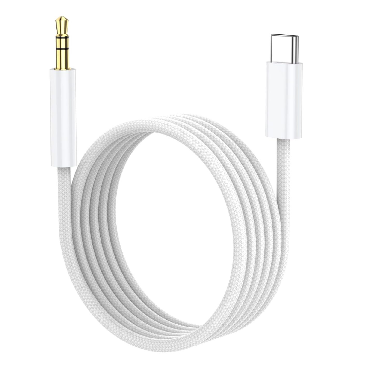 USB-C to 3.5mm AUX Audio Cable 1M Car Stereo Cord for iPhone 17 16 15 Galaxy S25 S24 S23 Pixel Headphone Adapter