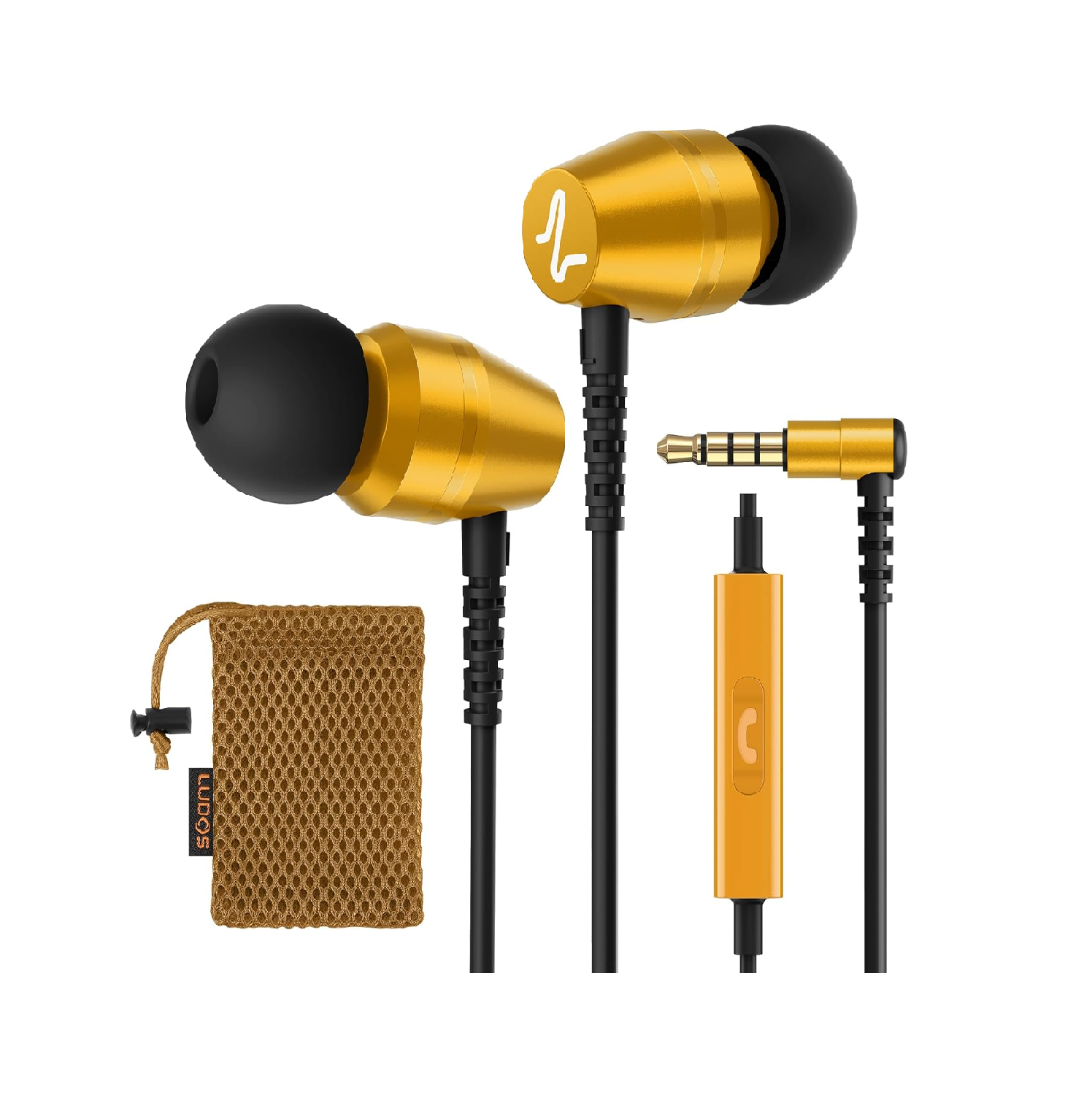 Ludos OMNITONE Wired Earbuds with Mic | Noise Isolating 3.5mm Jack, 5Y