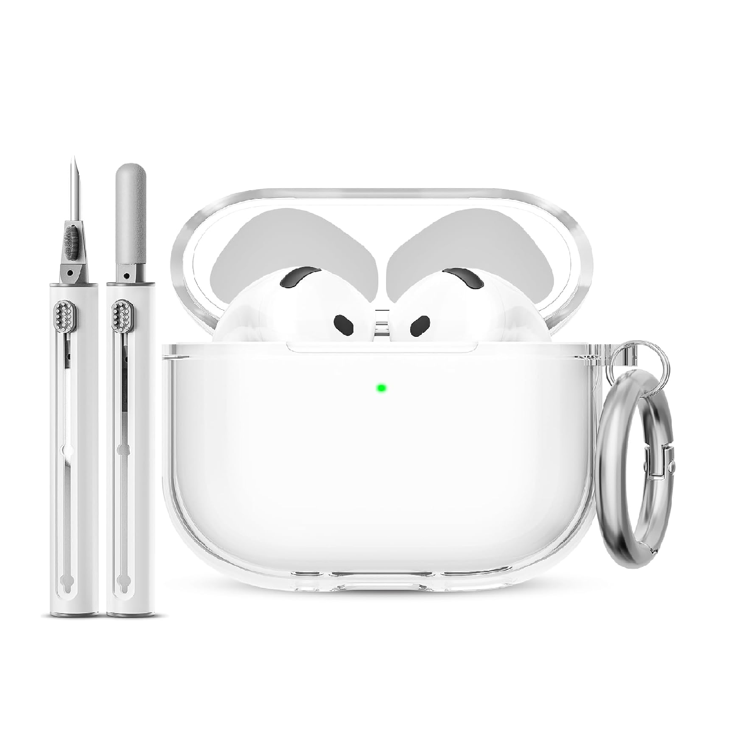 EQD AirPods 4 Case 2024 | Clear Soft Shockproof Cover with Charging