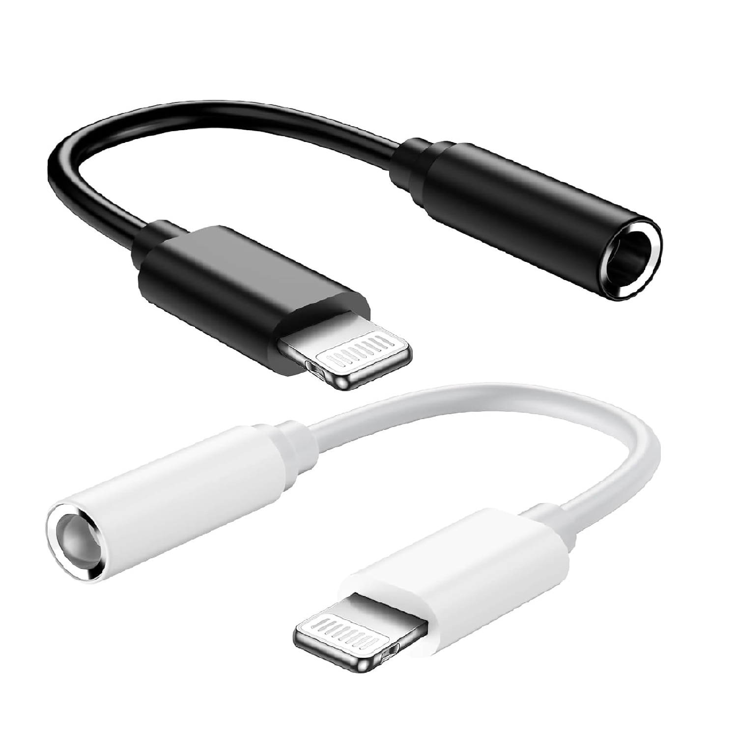 Lightning to 3.5mm Headphone Jack Adapter 2 Pack