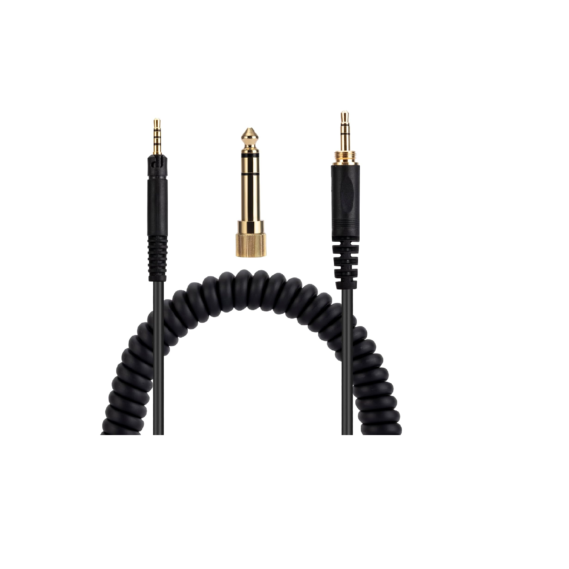 ATH-M40X M50X M70X Replacement Cable 3.5mm to 2.5mm Coiled 1.4m