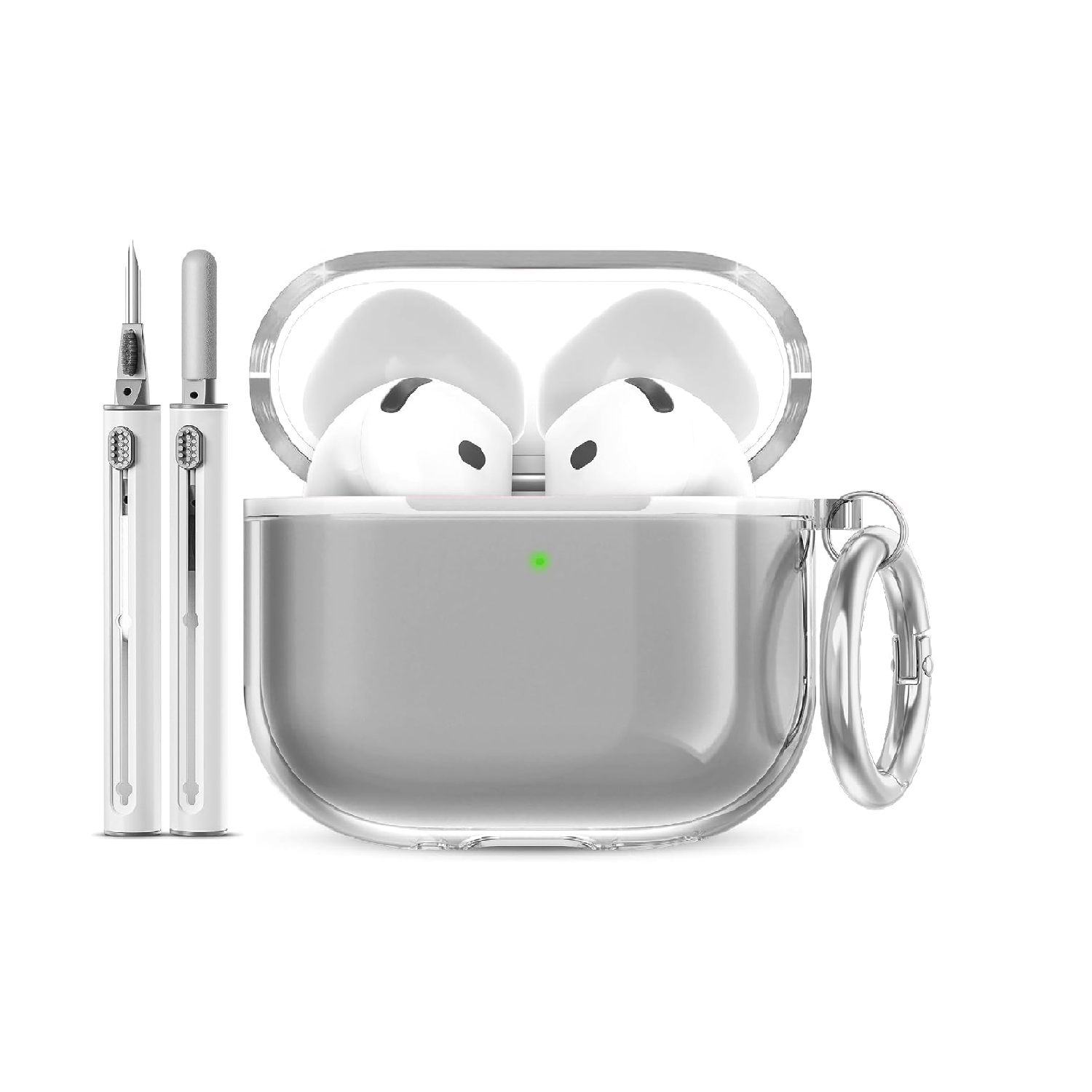EQD AirPods 4 Case 2024 | Clear Soft Shockproof Cover with Charging