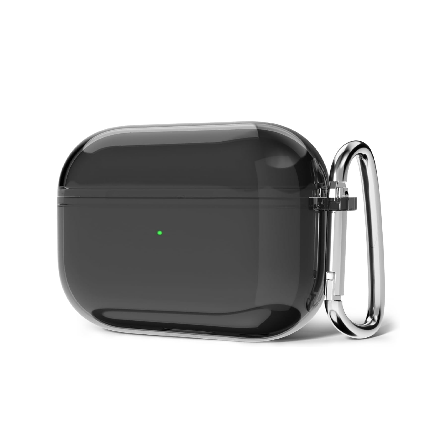 Svanove AirPods 4 Clear Case with Keychain, Transparent Cute Cover Black