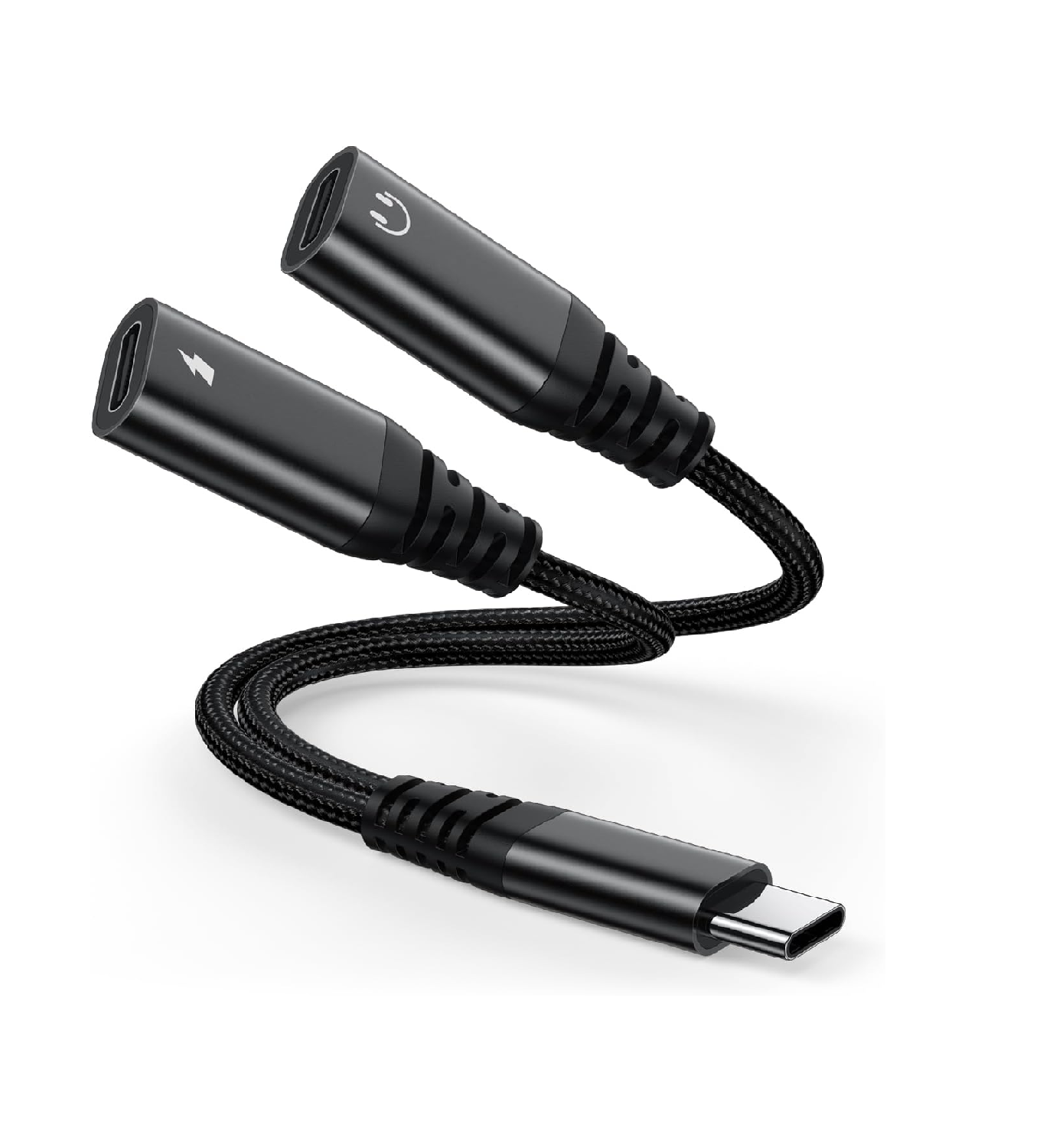 USB C Headphone Adapter with Charger, 2-in-1 Audio & Charging Splitter