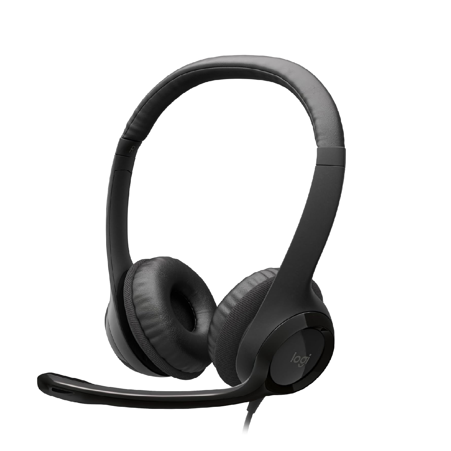 Logitech H390 USB Wired Headset with Noise Cancelling Mic Black