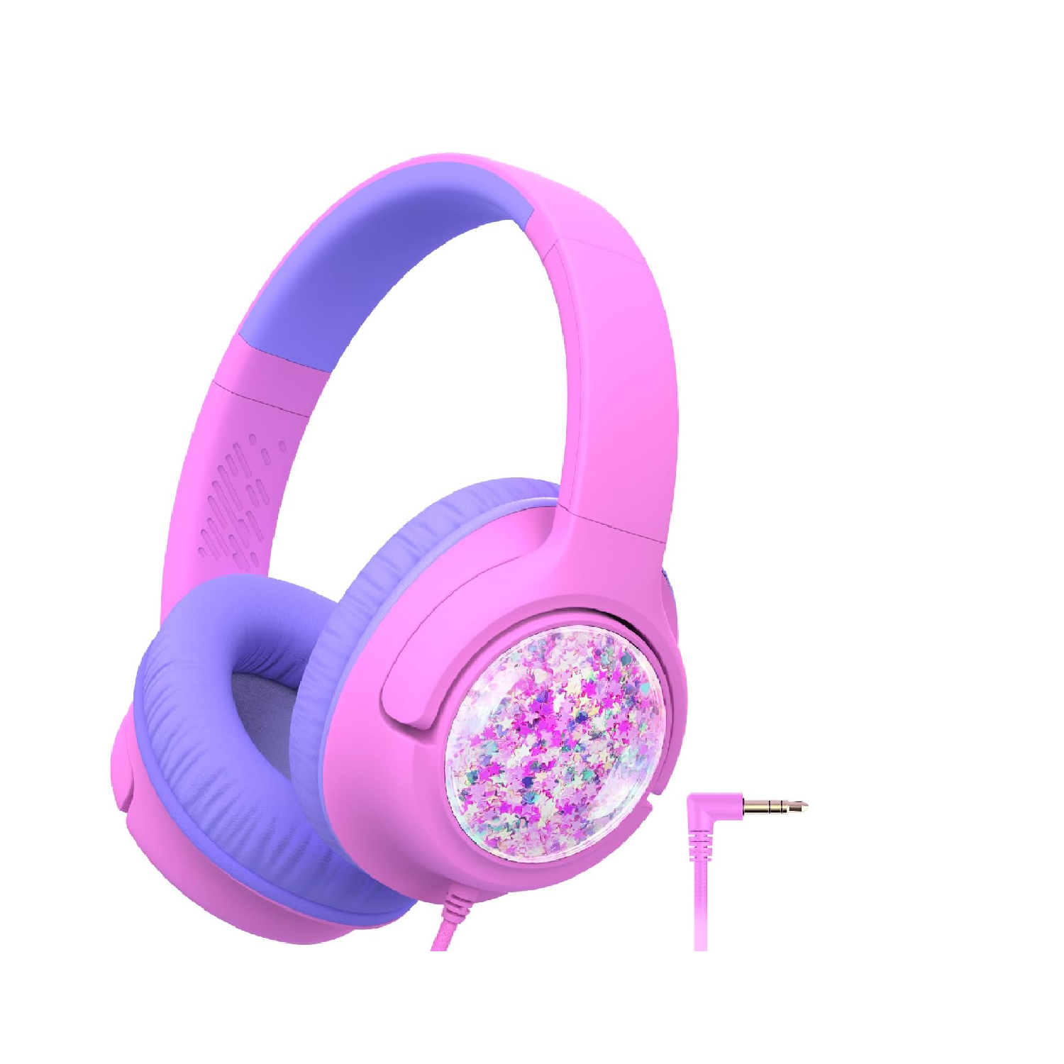 iClever Kids Wired Headphones | Safe 85dBA, Foldable, Adjustable, Blue