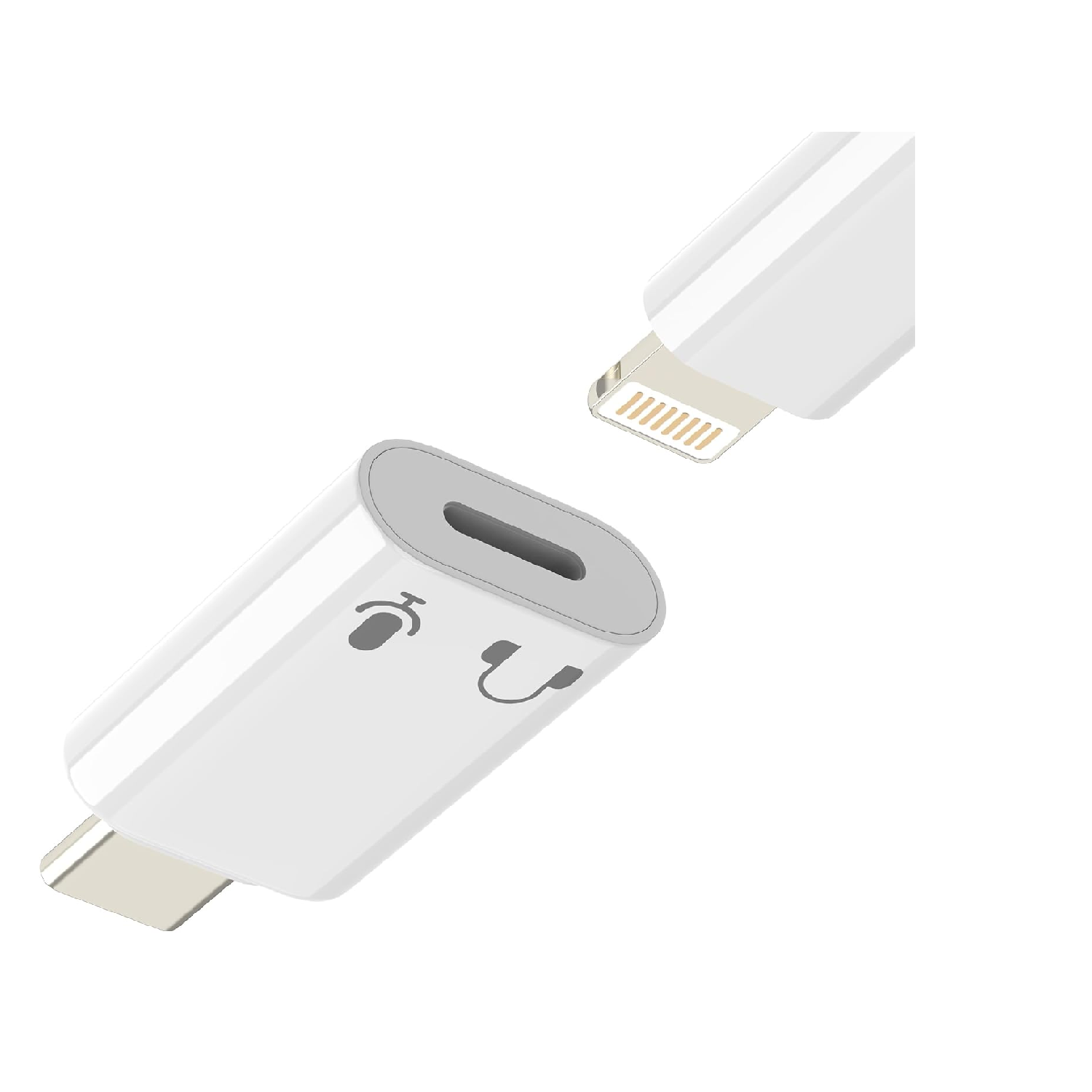 USB-C to Lightning Headphone Adapter for iPhone 17/16, Audio Dongle