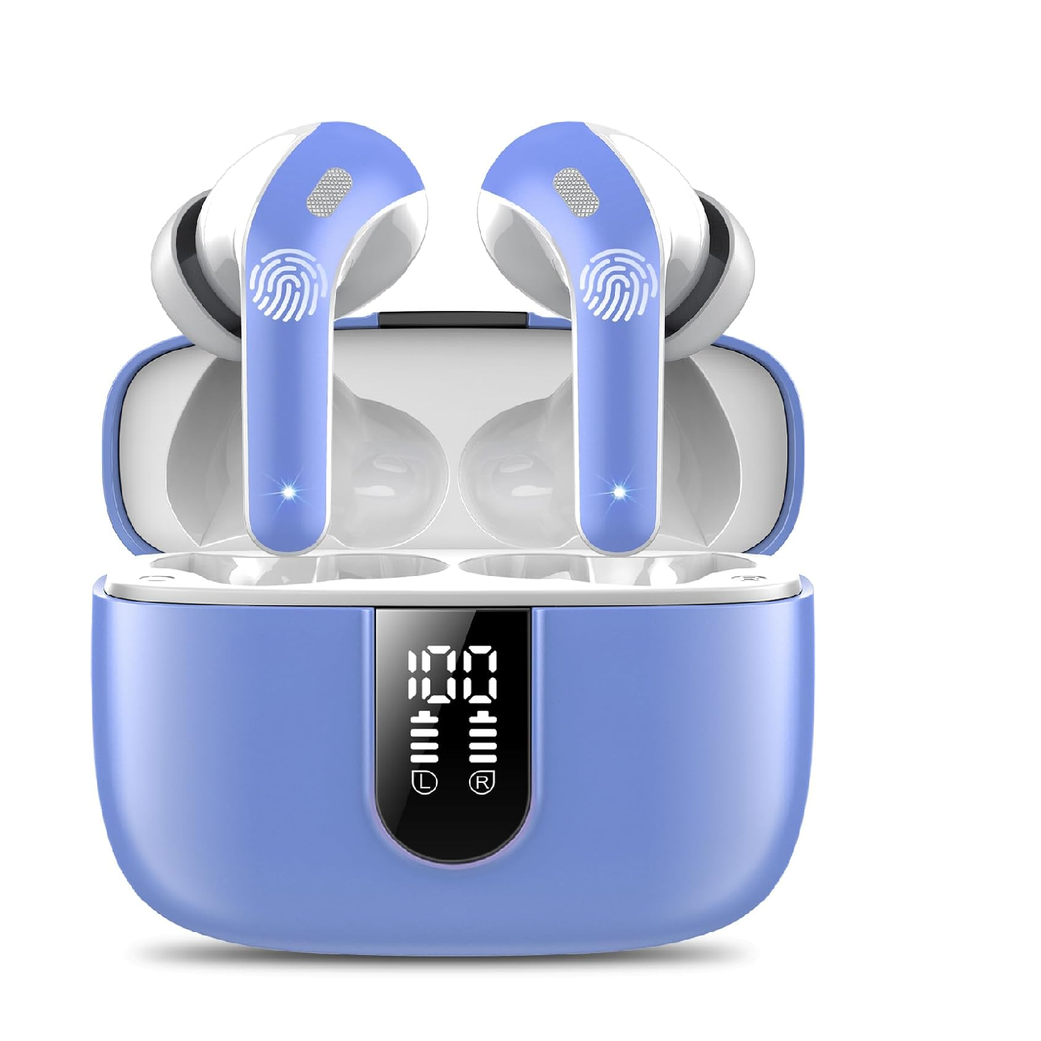 Bluetooth 5.3 Wireless Earbuds, 50H Playtime, ENC Noise Cancelling