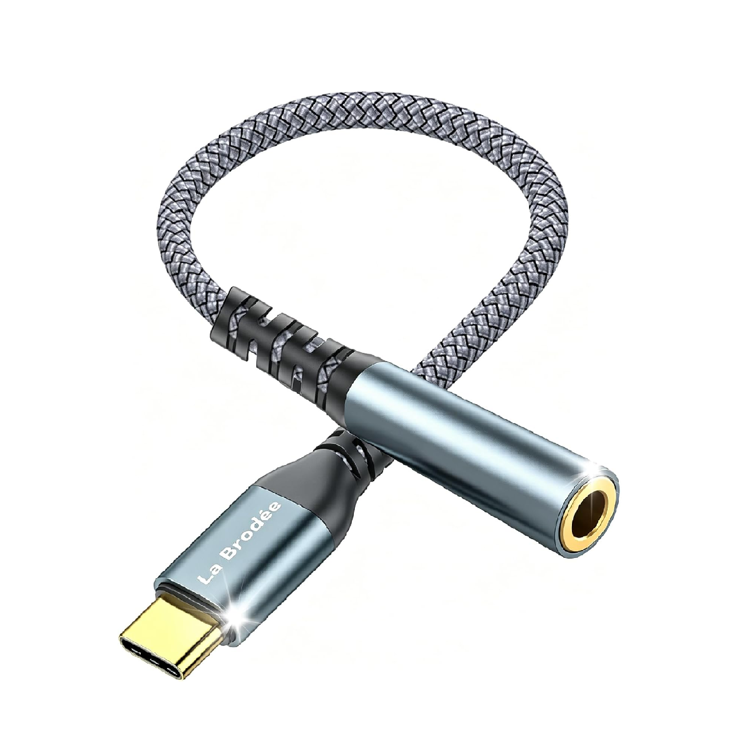 USB-C to 3.5mm Aux Adapter, Type C to Jack Audio Converter Cable