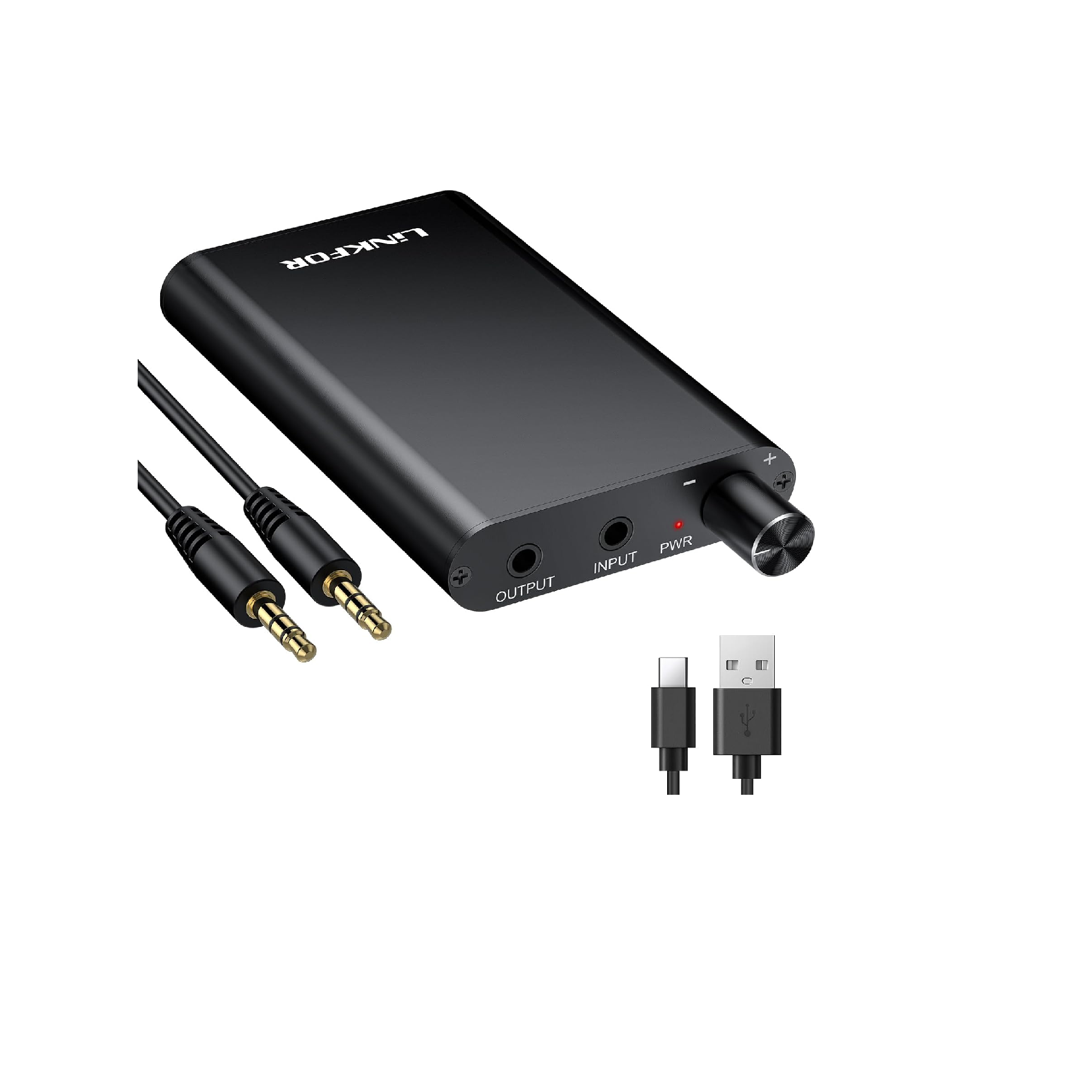 LiNKFOR HiFi Headphone Amplifier 16–300Ω Portable Stereo Amp