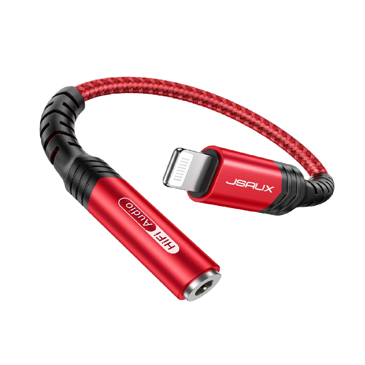 JSAUX Lightning to 3.5mm Headphone Jack Adapter for iPhone MFi