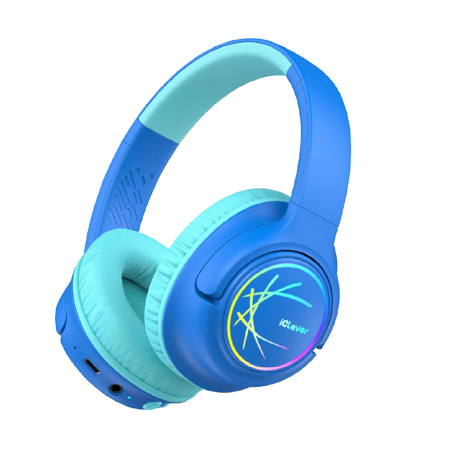 iClever Kids Wireless Headphones, Bluetooth 5.3, 43H Playtime LED