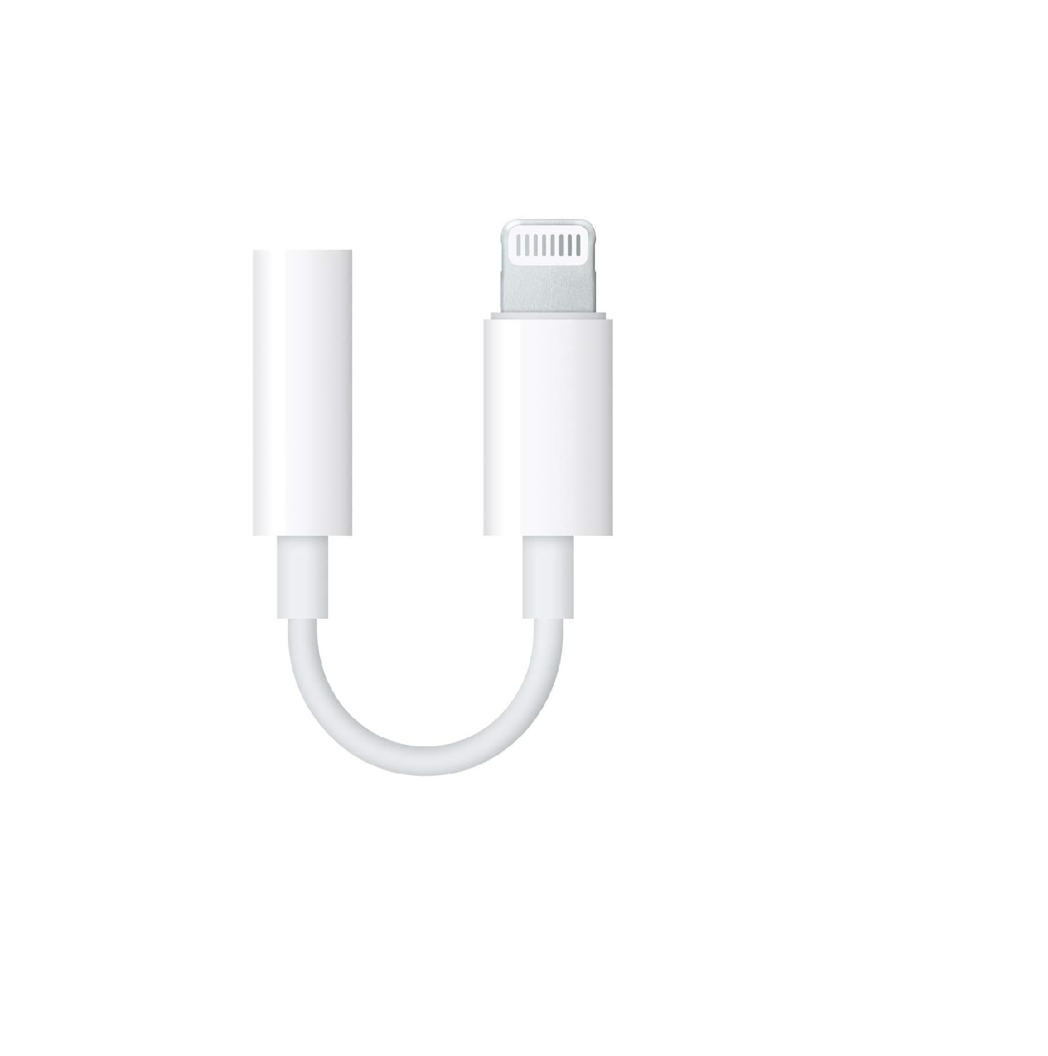 Apple Lightning to 3.5mm Headphone Jack Adapter, White Single Pack